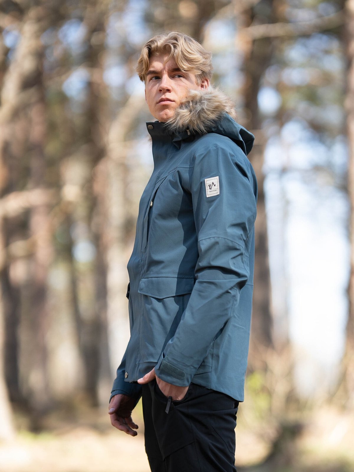 Twentyfour Finse 3-Lags Jakke Storm Blå