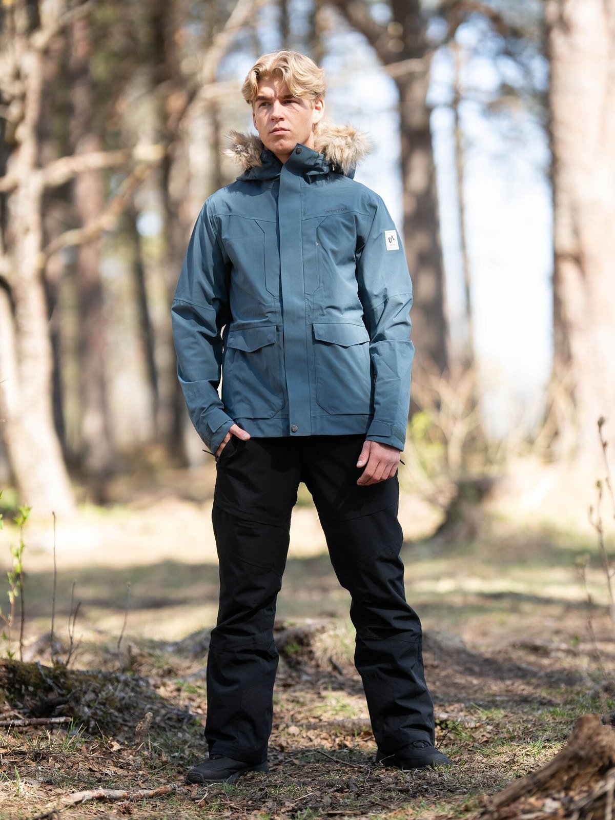 Twentyfour Finse 3-Lags Jakke Storm Blå