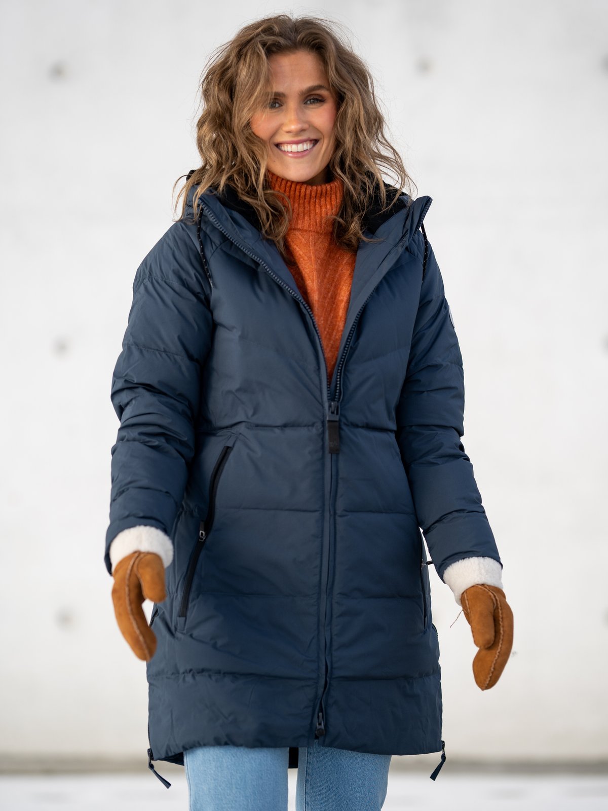 Twentyfour Mellow Lily Dunparkas Blekkblå