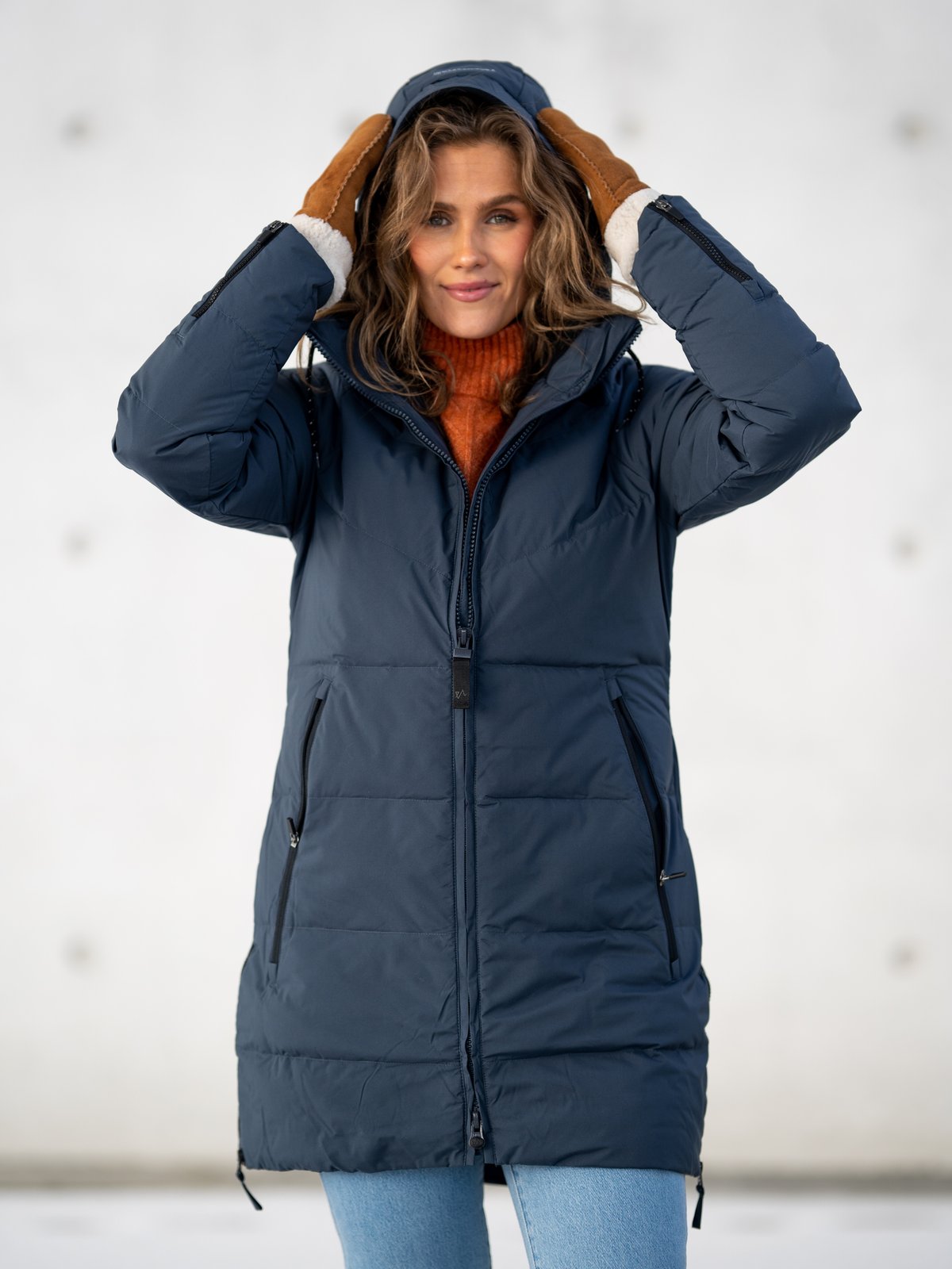 Twentyfour Mellow Lily Dunparkas Blekkblå