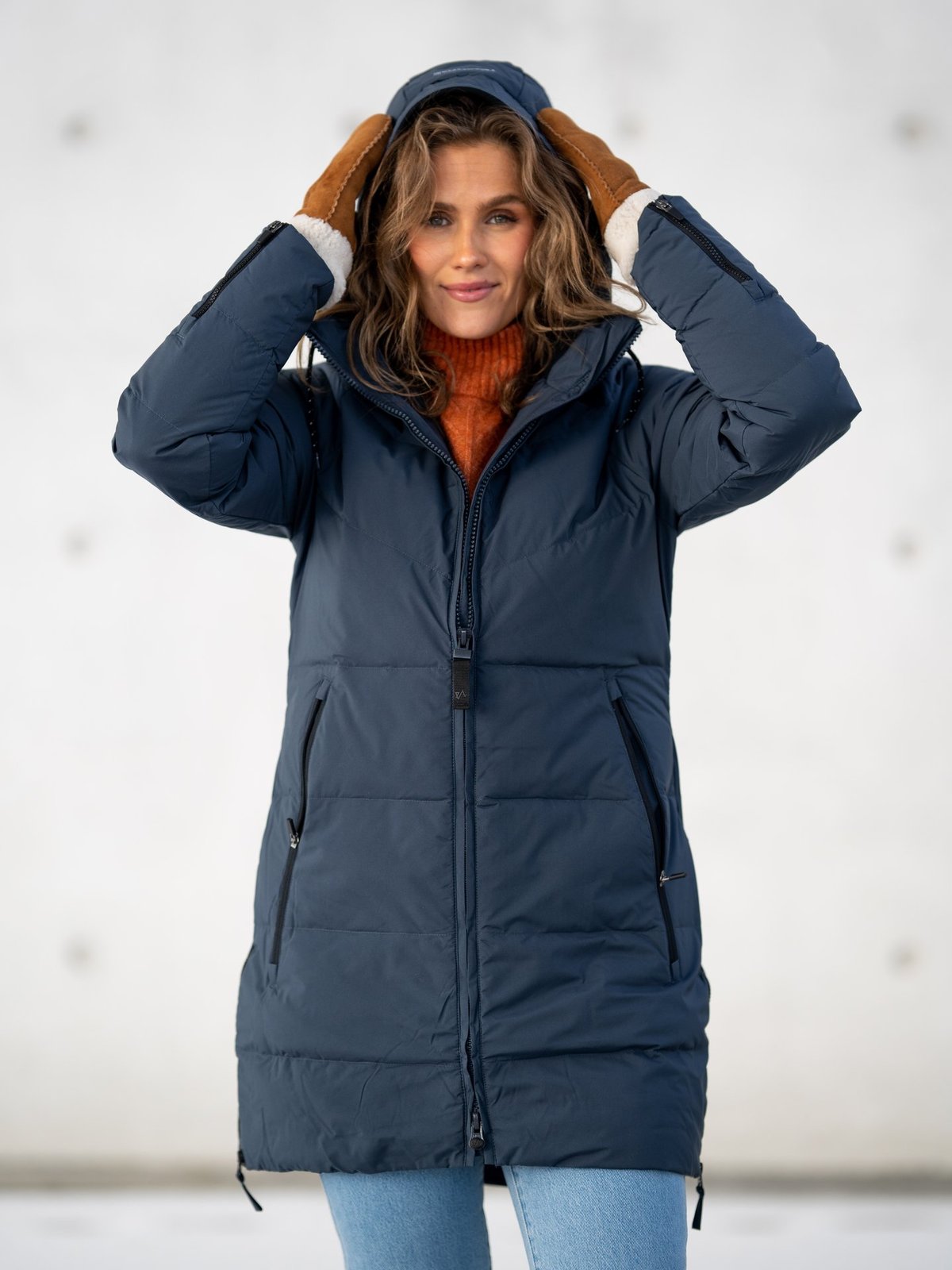 Twentyfour Mellow Lily Dunparkas Blekkblå