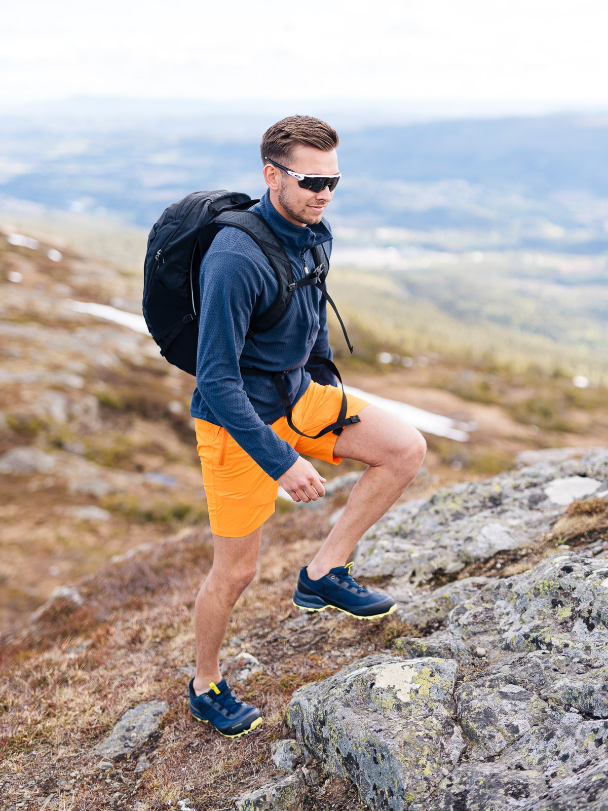 Twentyfour Finse Half Zip Fleece Blekkblå