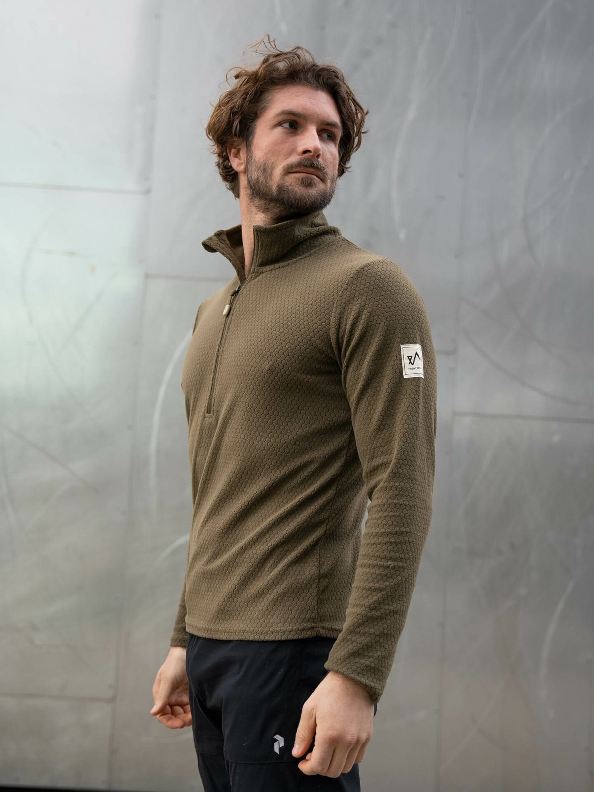 Twentyfour Finse Half Zip Fleece Oliven