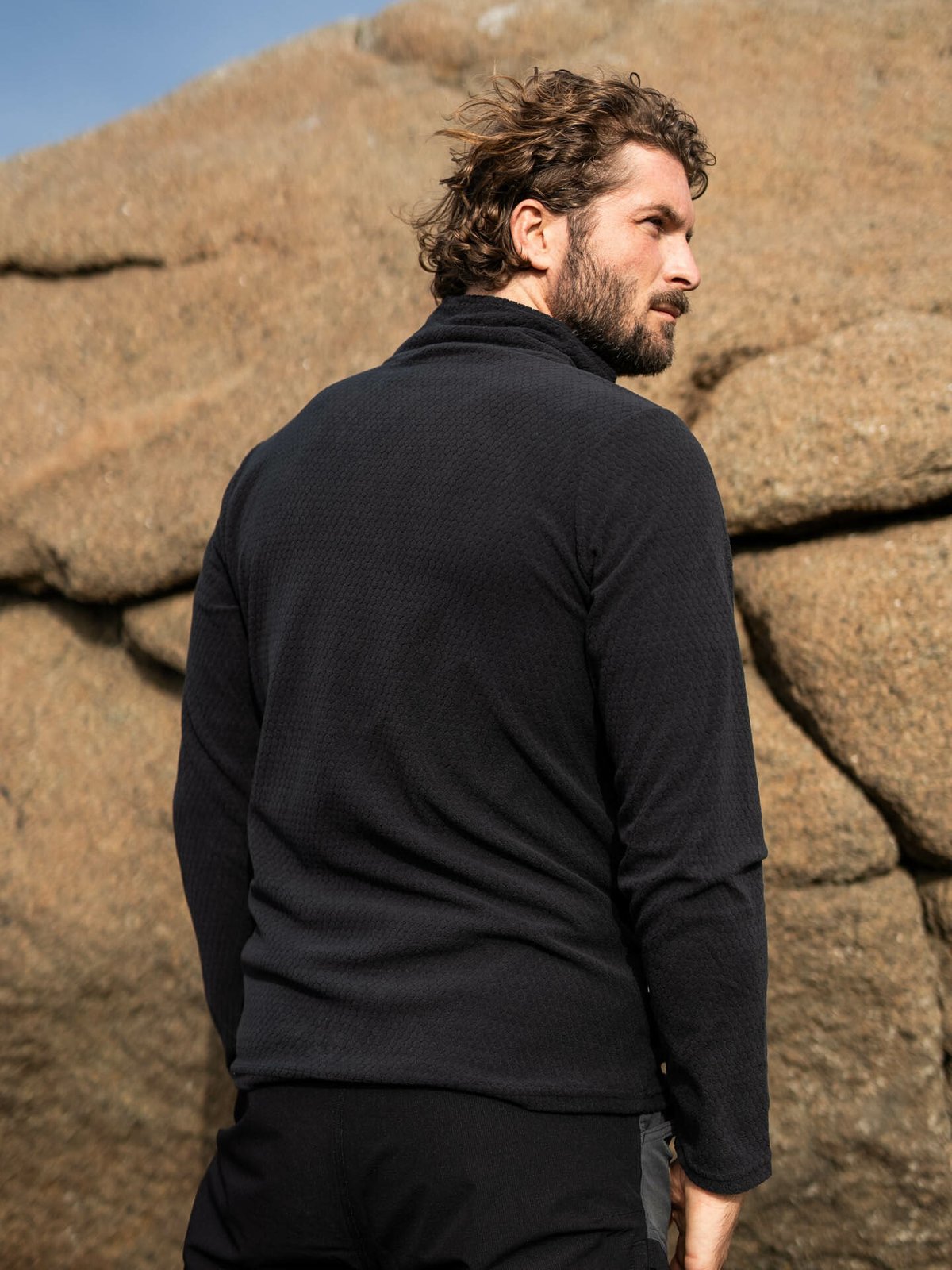 Twentyfour Finse Half Zip Fleece Skyggesort