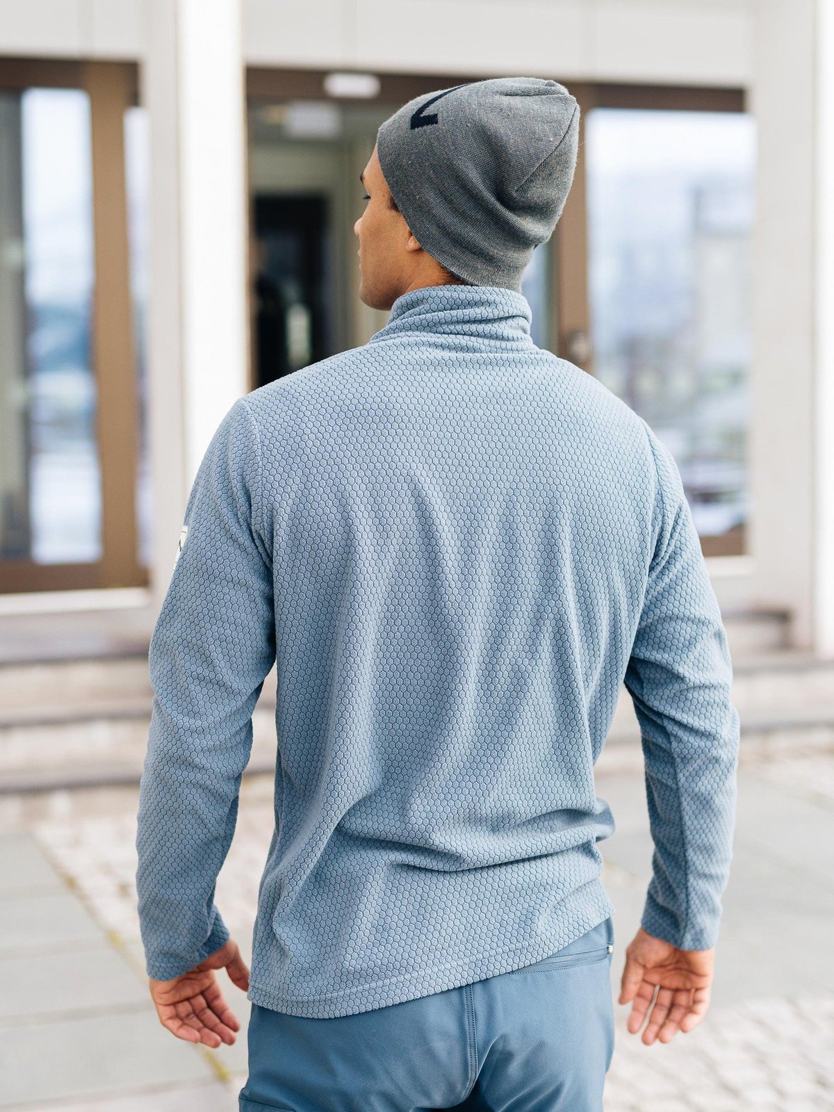 Twentyfour Finse Half Zip Fleece Stormblå