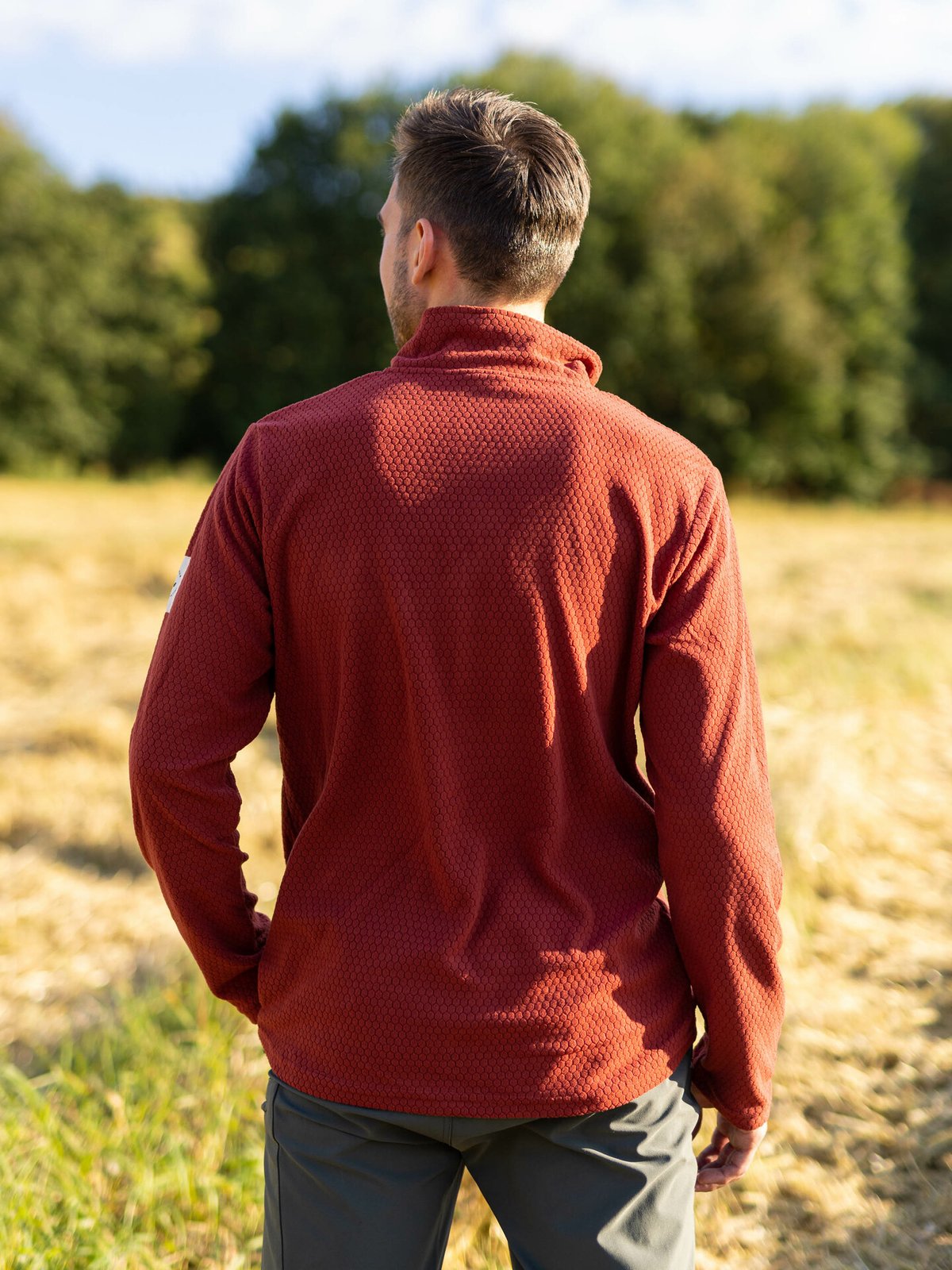 Twentyfour Finse Half Zip Fleece Vinrød