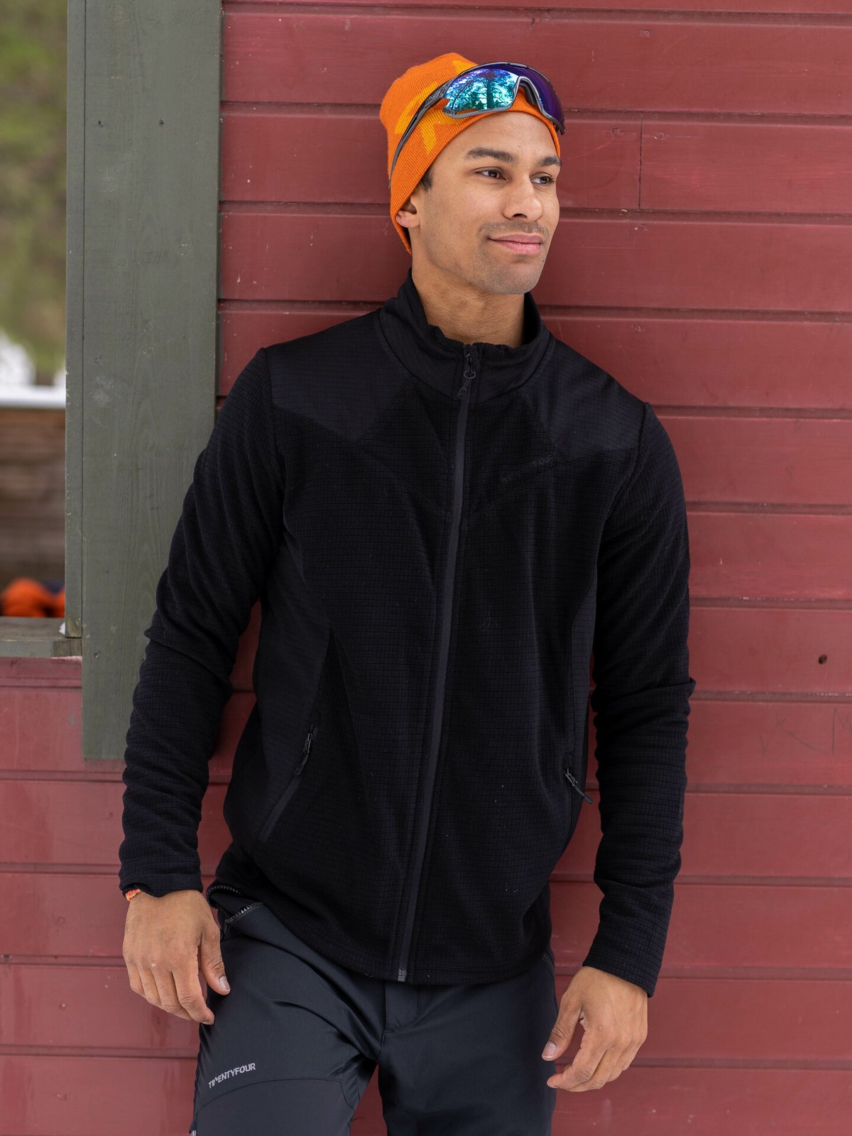 Twentyfour Isbre Zip Fleece Herre Sort