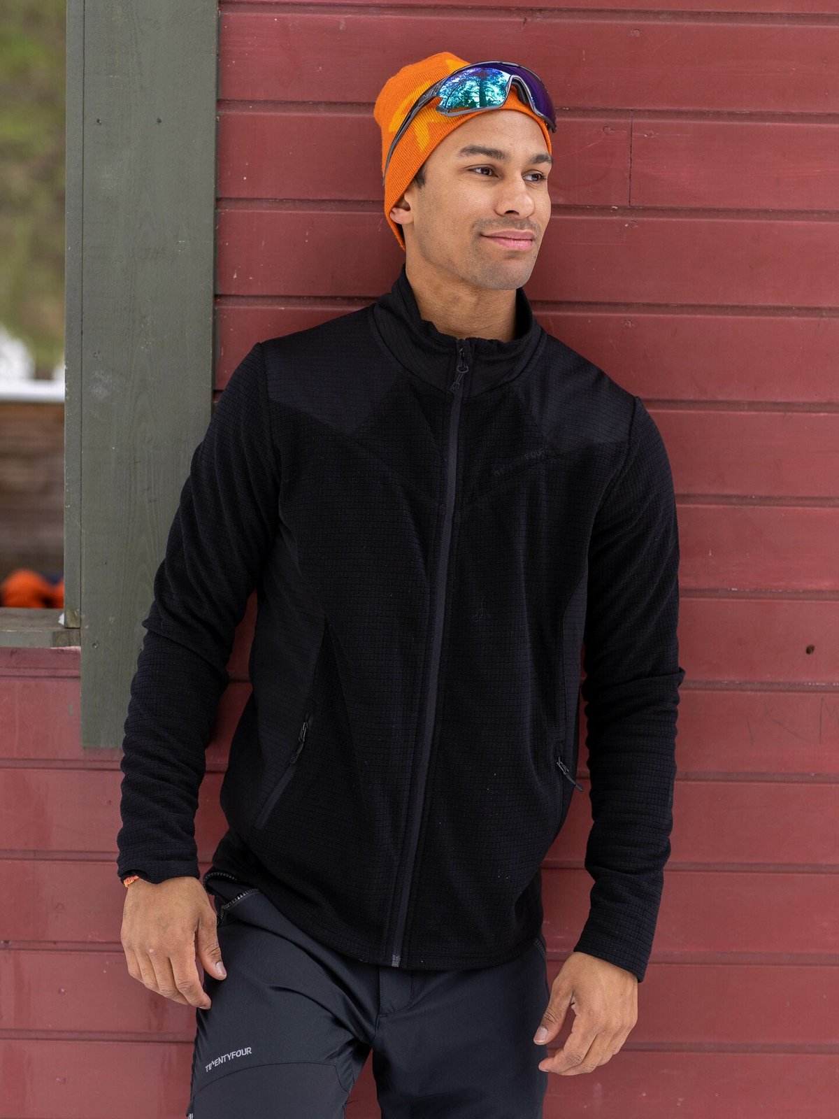 Twentyfour Isbre Zip Fleece Herre Sort