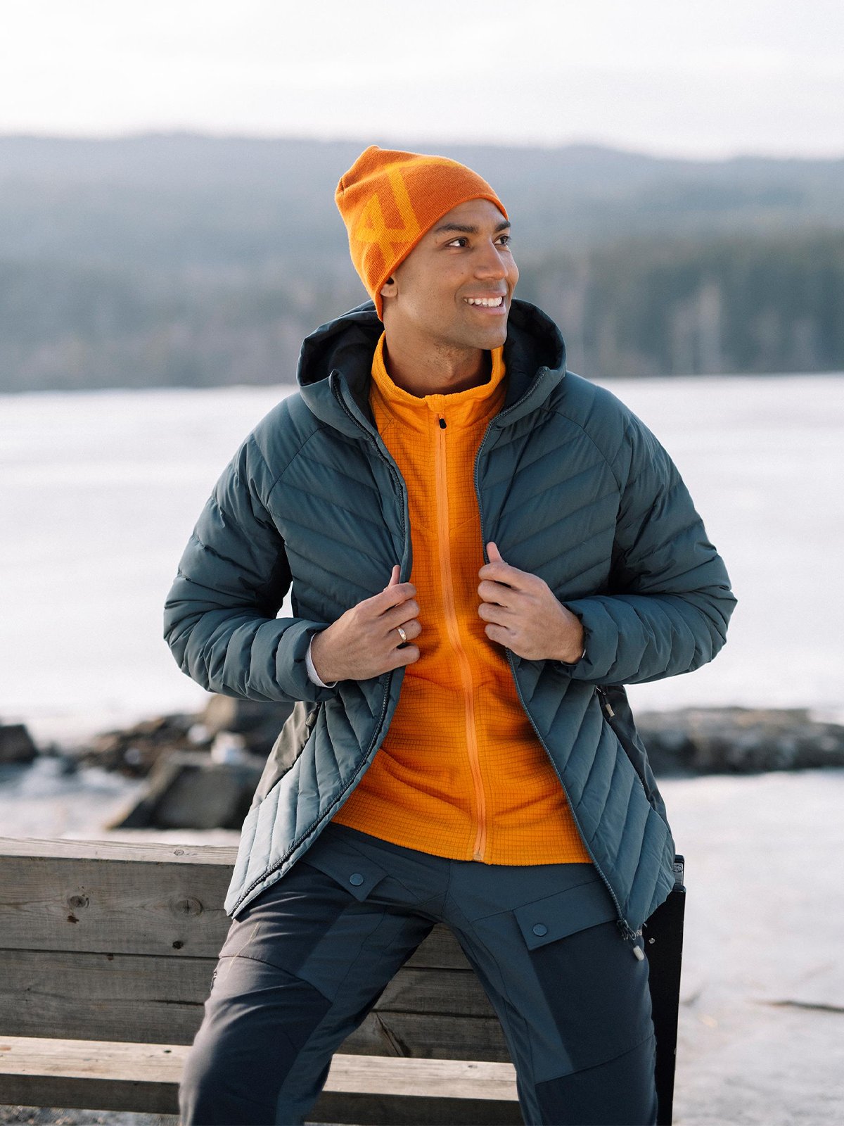 Twentyfour Finse 3.0 Dunjakke Mørk Denim