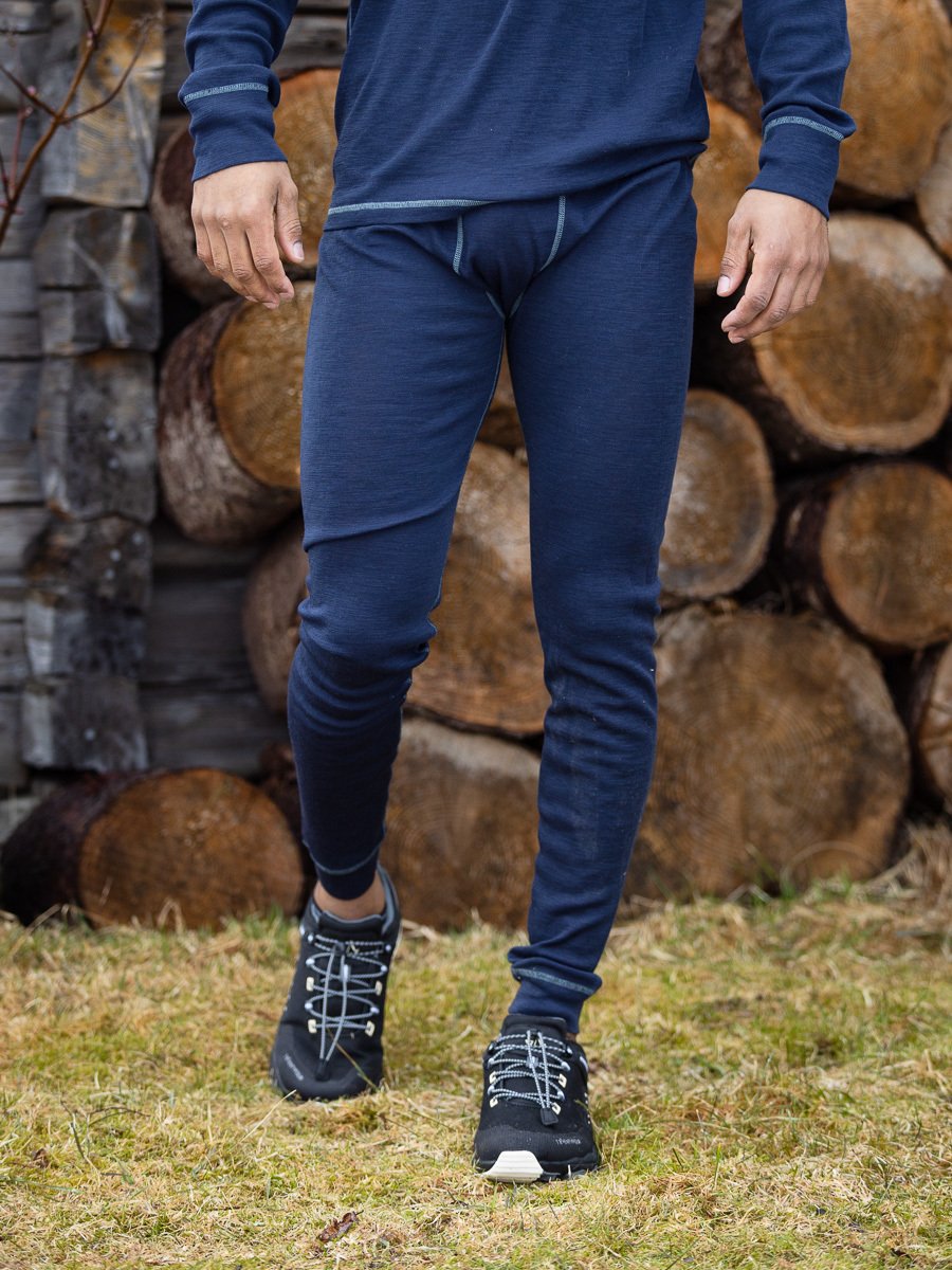 Twentyfour Finse Ullundertøy Blekkblå