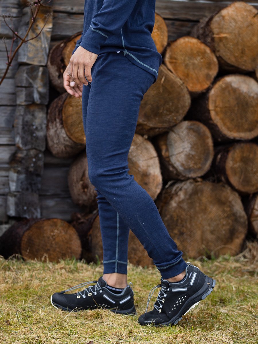 Twentyfour Finse Ullundertøy Blekkblå