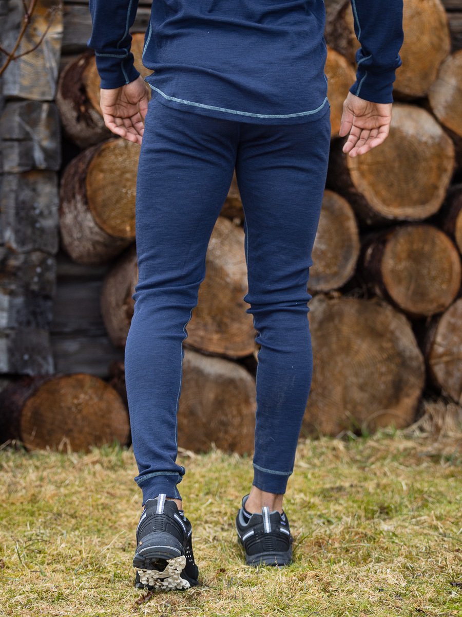 Twentyfour Finse Ullundertøy Blekkblå