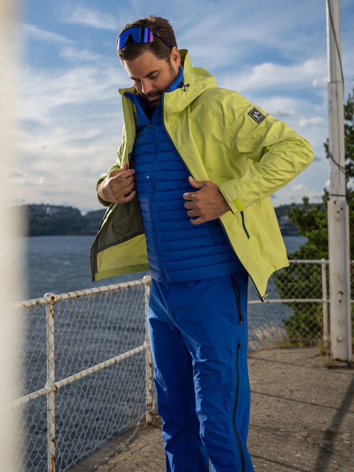 Twentyfour Loen 3-Lags Jakke Lime