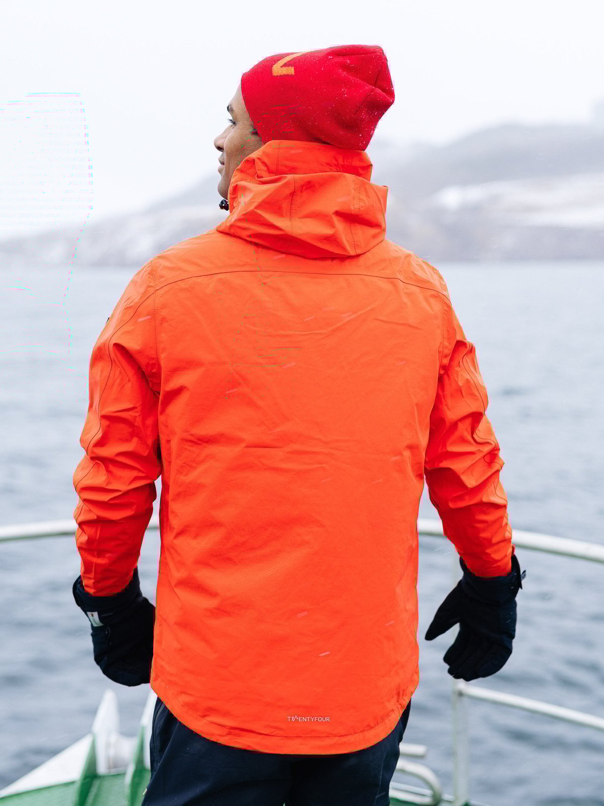 Twentyfour Loen 3-Lags Jakke Tomatrød