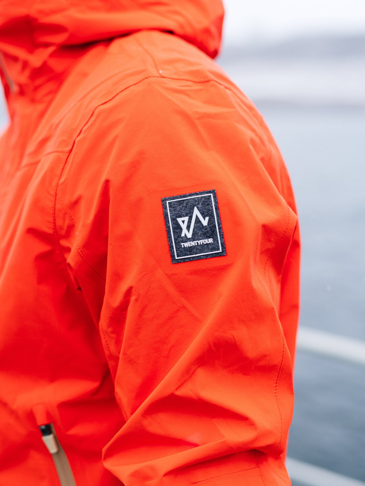 Twentyfour Loen 3-Lags Jakke Tomatrød