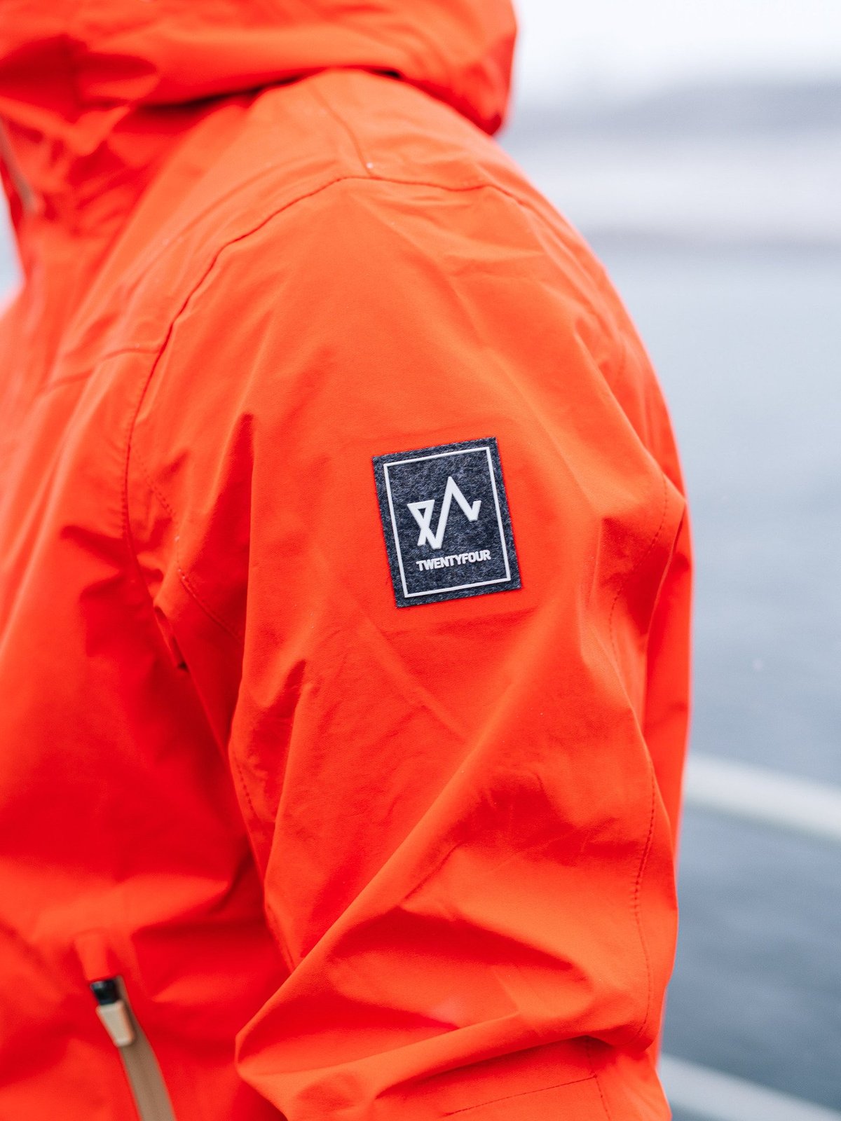 Twentyfour Loen 3-Lags Jakke Tomatrød