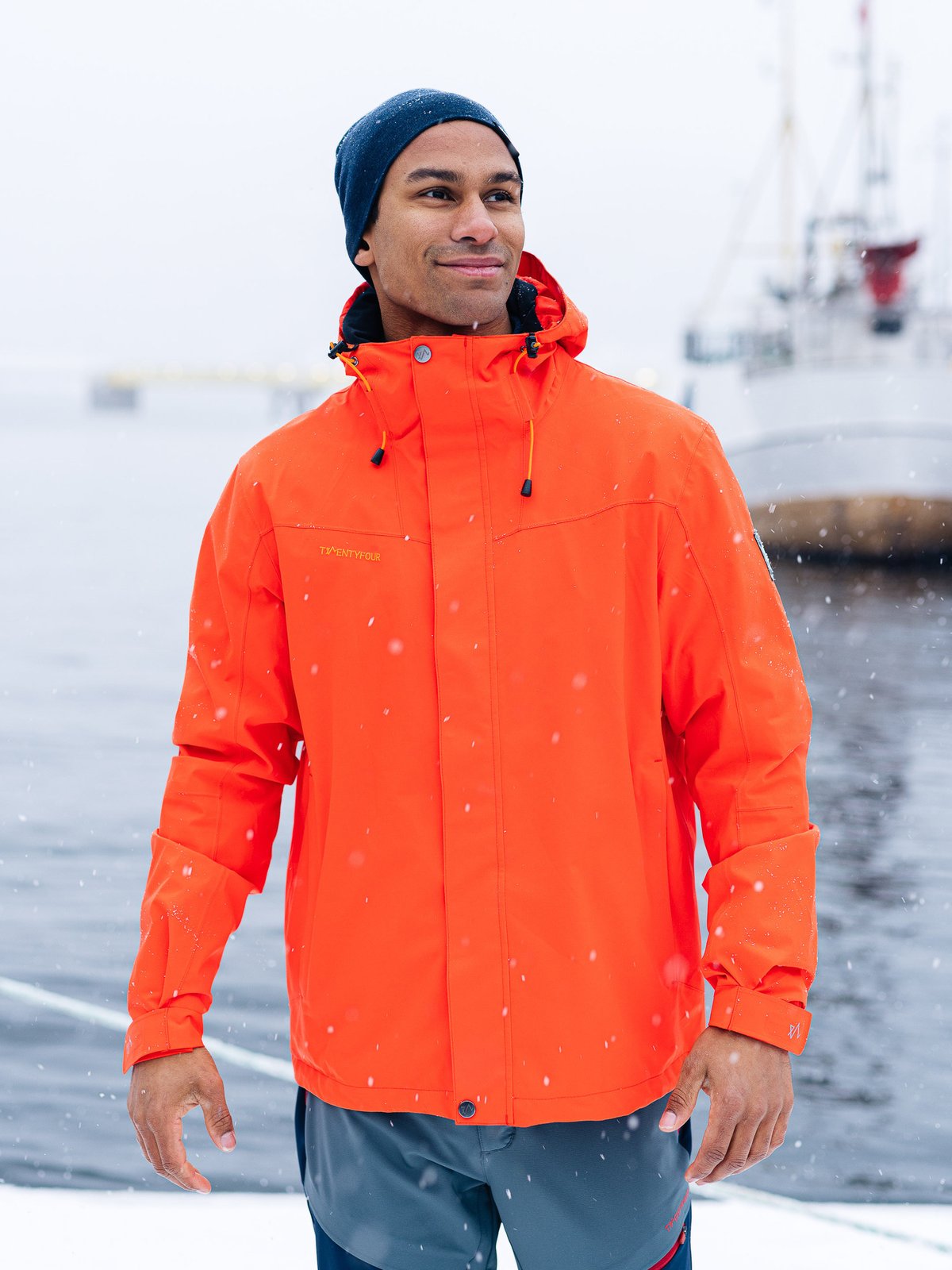 Twentyfour Loen 2-Lags Jakke Tomatrød