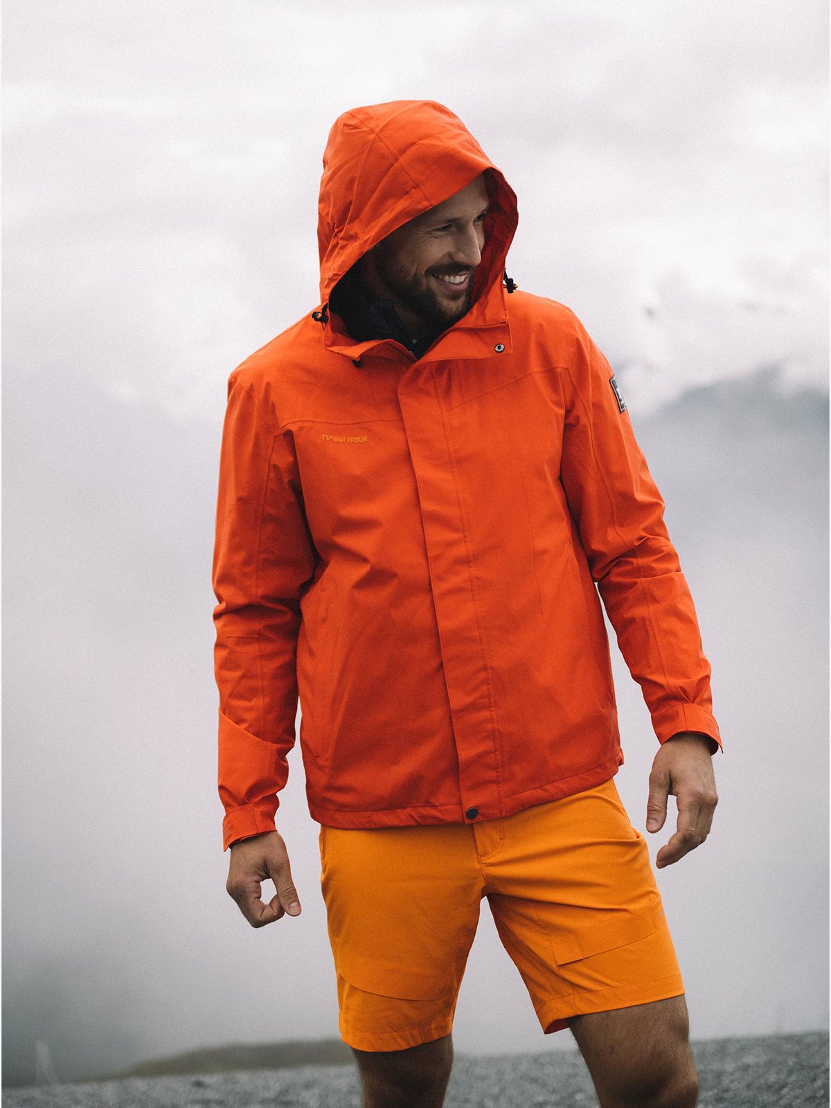 Twentyfour Loen 2-Lags Jakke Tomatrød