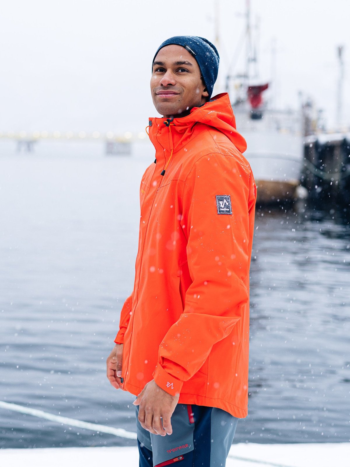 Twentyfour Loen 2-Lags Jakke Tomatrød