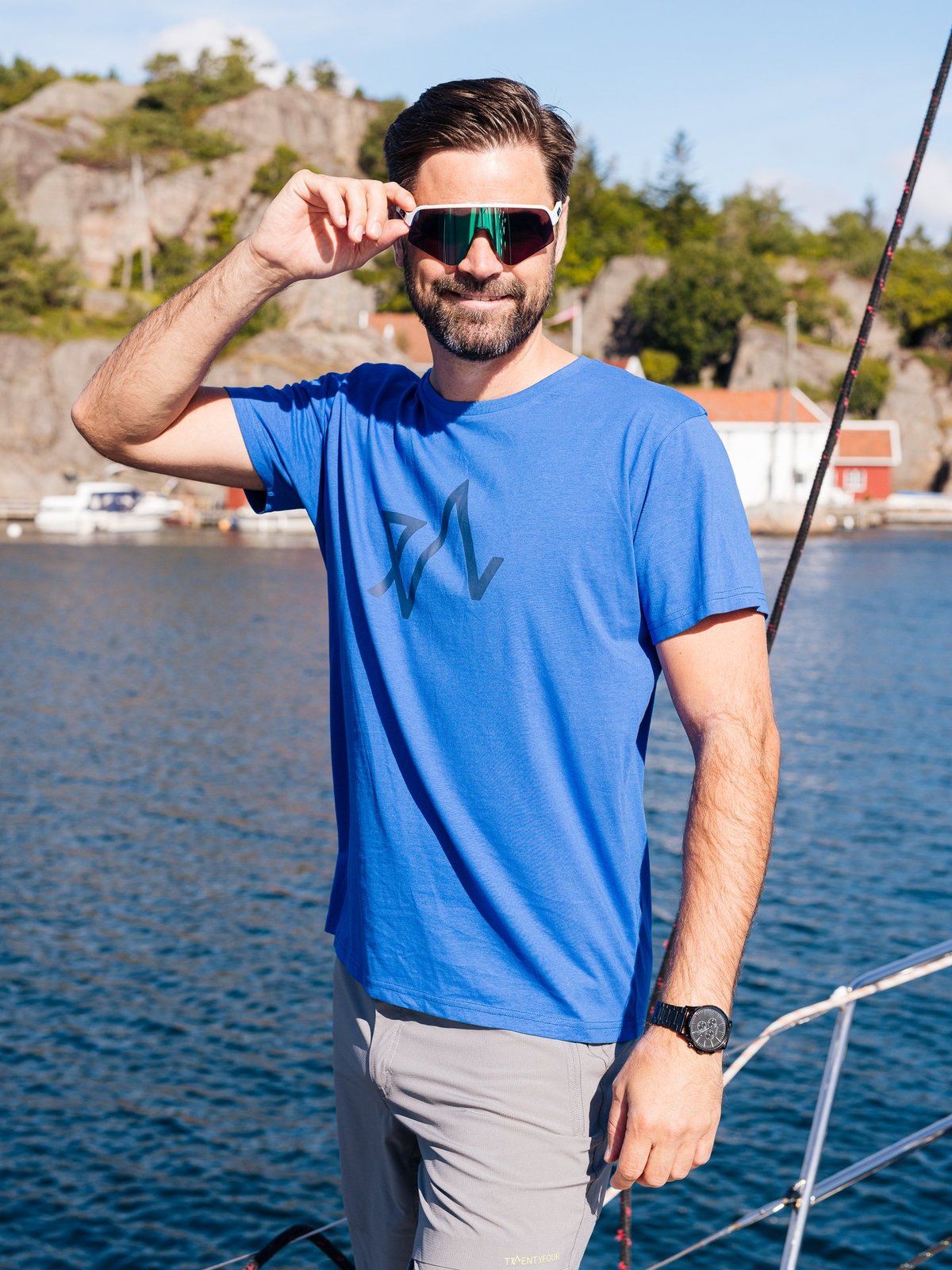 Twentyfour Loen Light Softshell Shorts H Grå