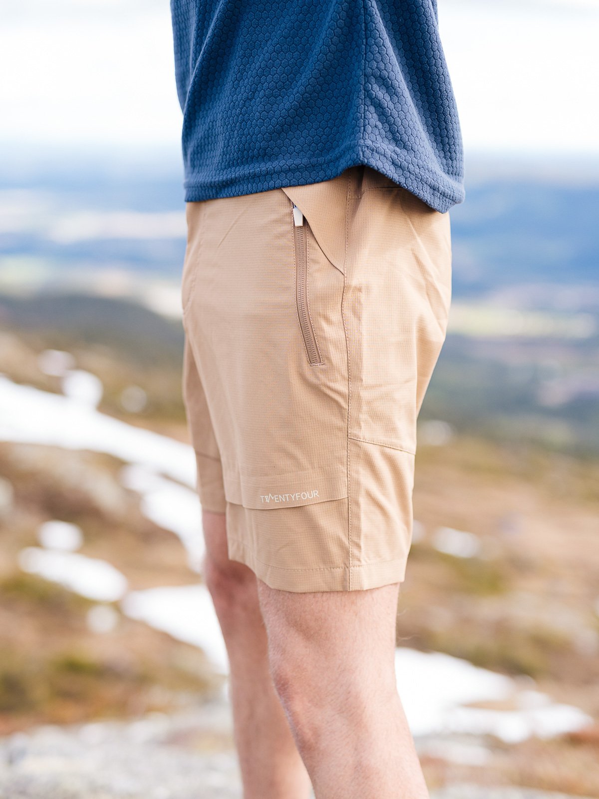 Twentyfour Loen Light Softshell Shorts H Lys Brun