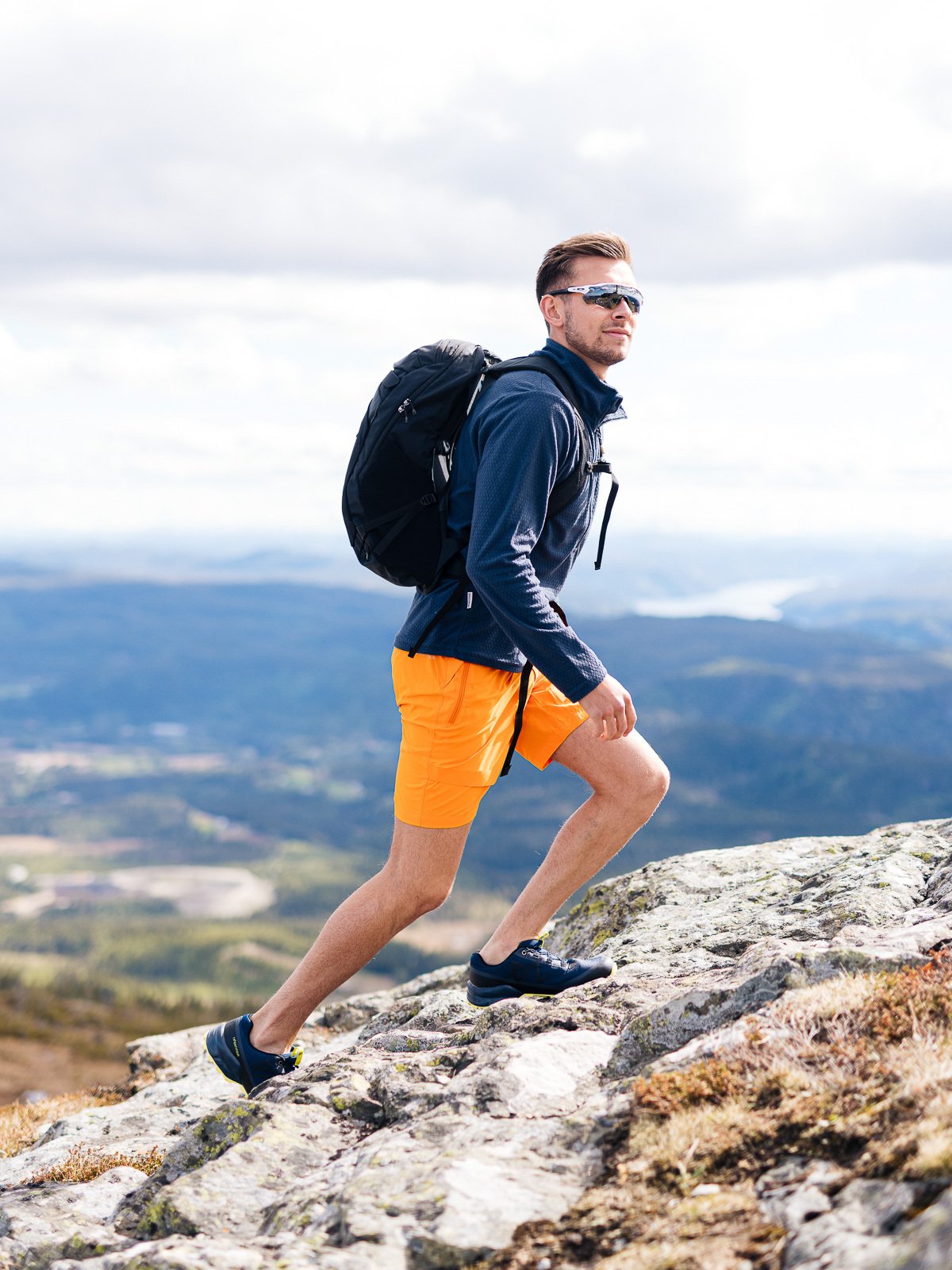 Twentyfour Loen Light Softshell Shorts H Orange