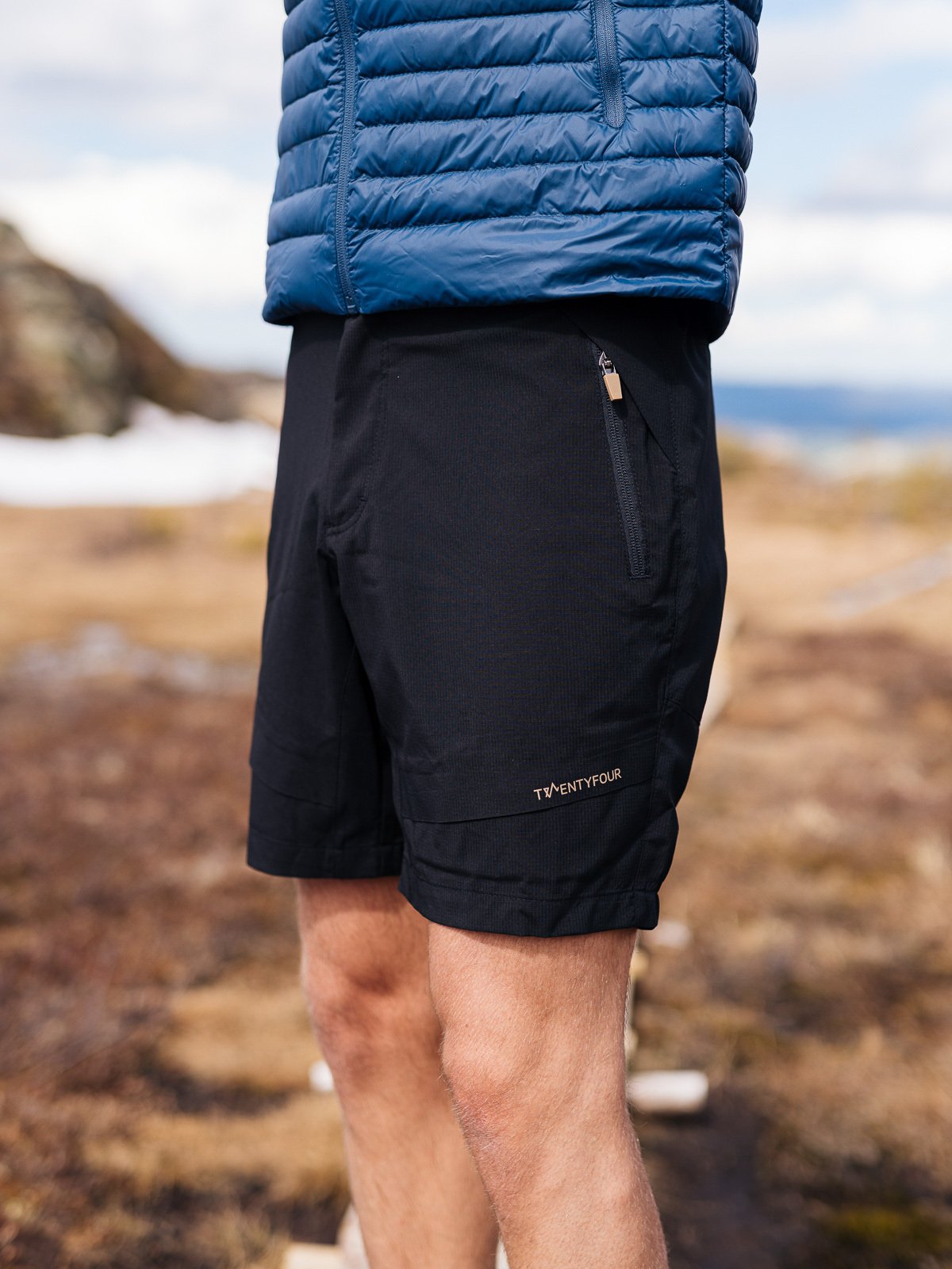 Twentyfour Loen Light Softshell Shorts H Skyggesort