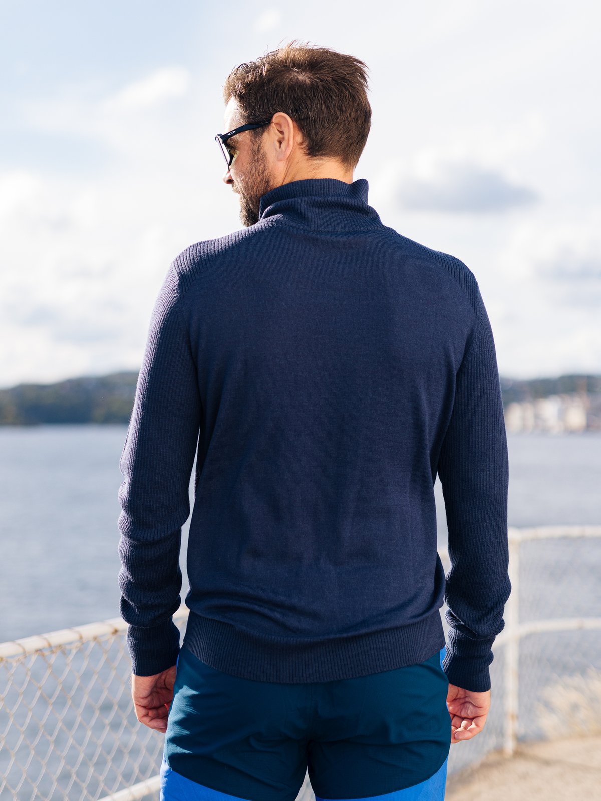 Twentyfour Flåm Half Zip Genser Marine