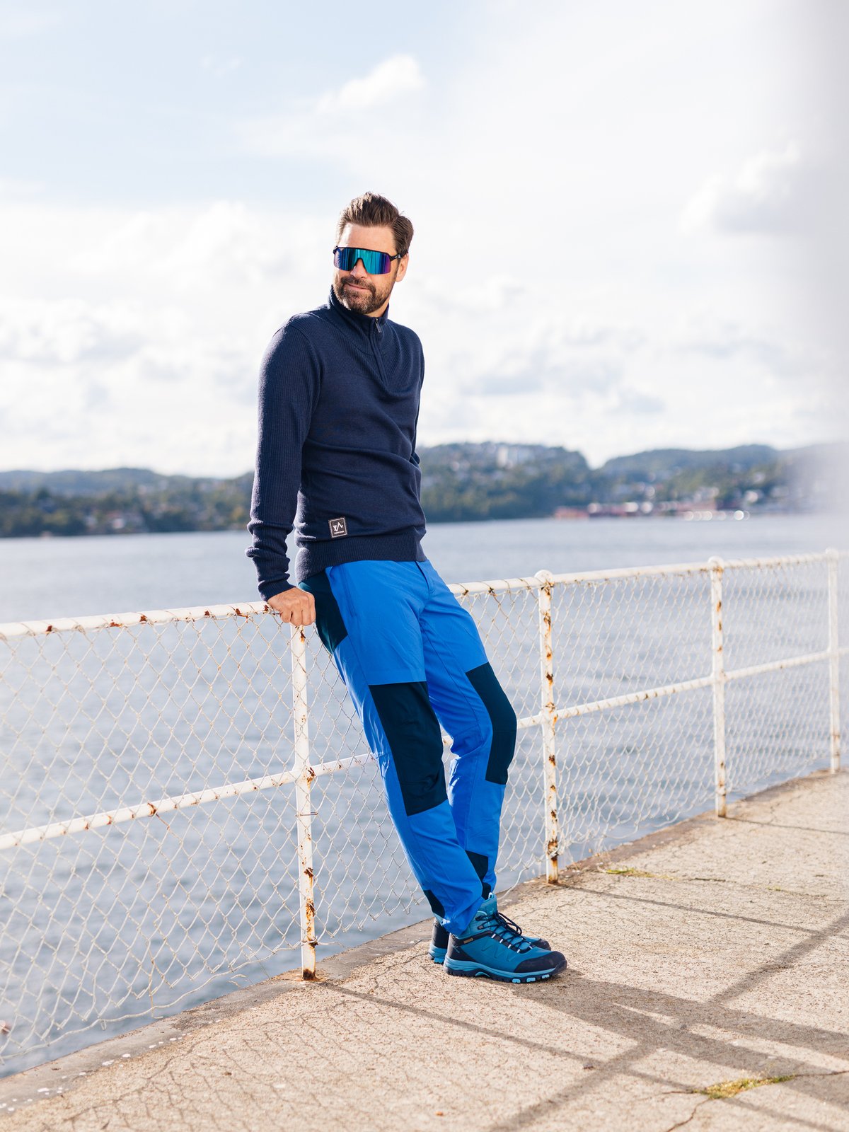 Twentyfour Flåm Half Zip Genser Marine
