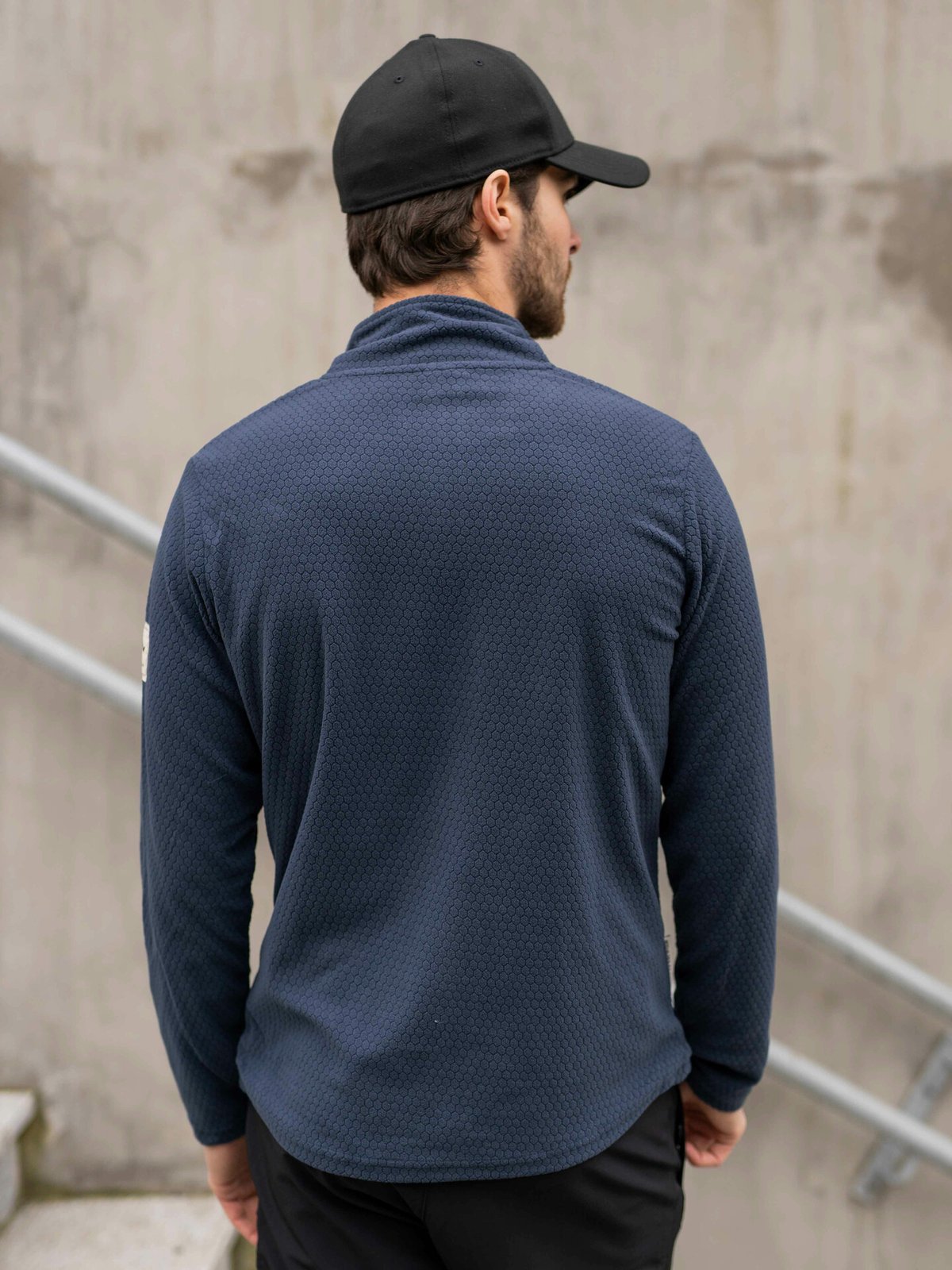 Twentyfour Isbre Zip Fleece Herre Blekkblå