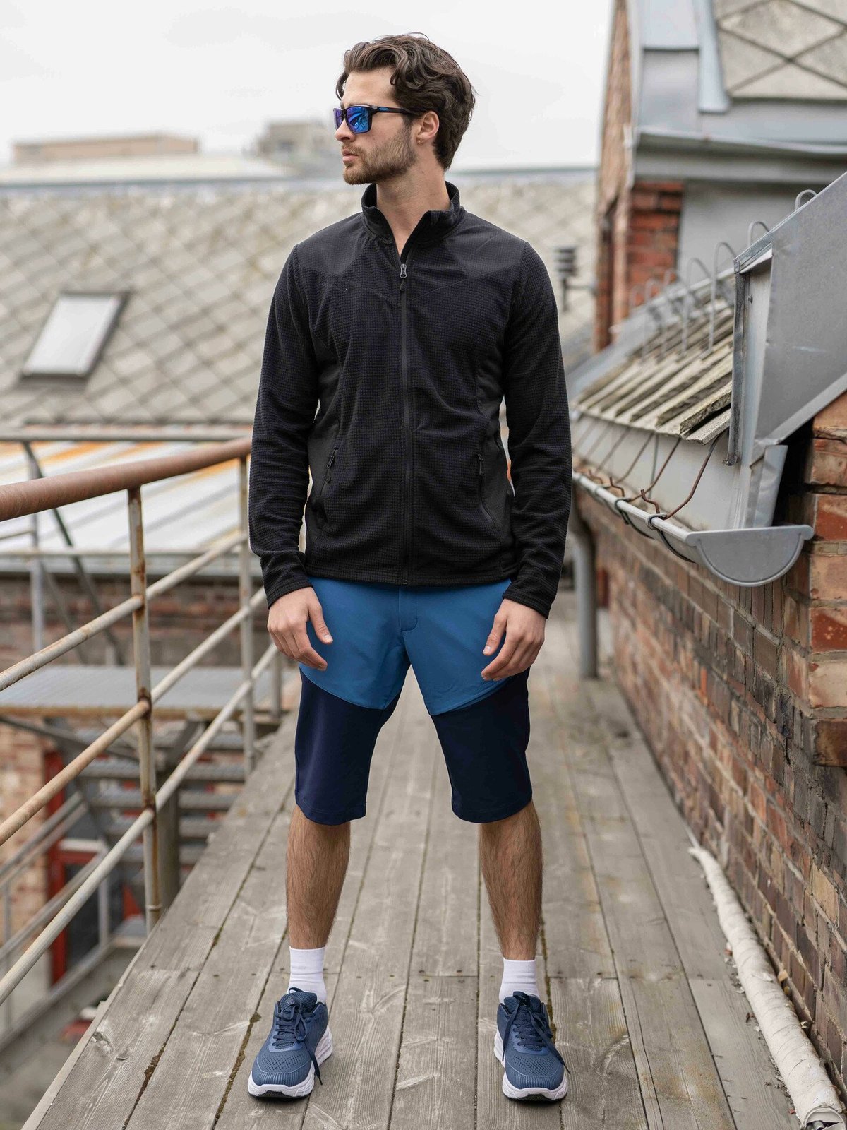 Twentyfour Finse Long Zip Fleece Skyggesort