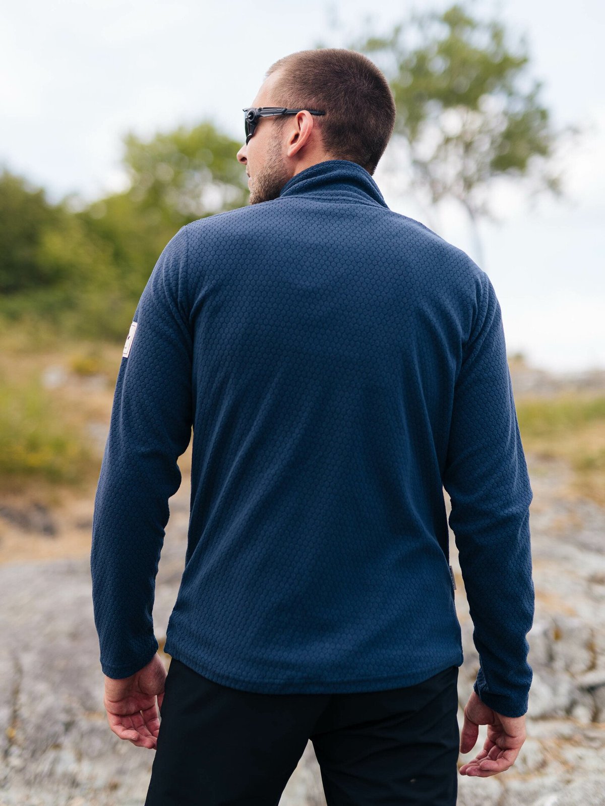 Twentyfour Finse Long Zip Fleece Blekkblå