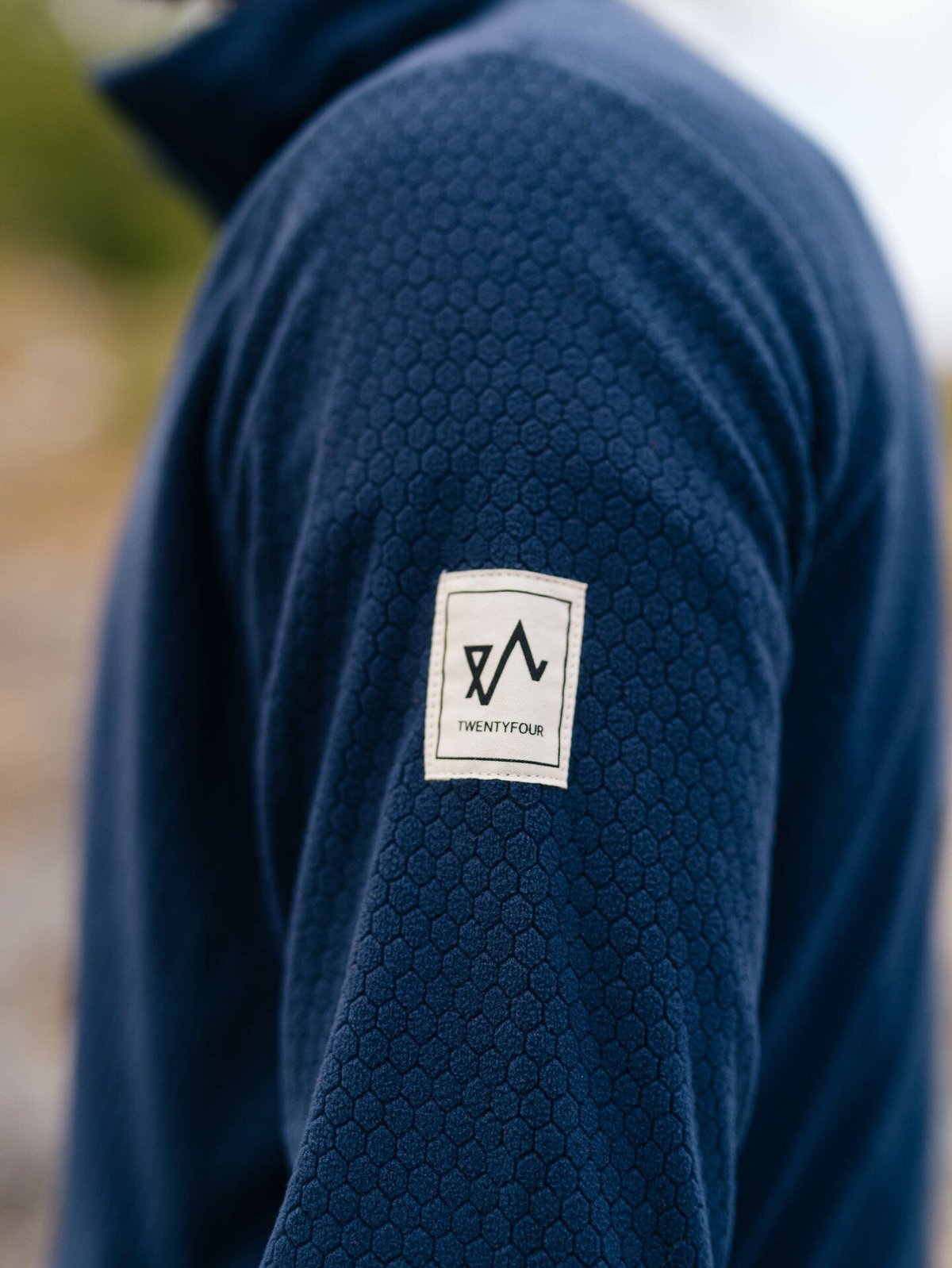 Twentyfour Finse Long Zip Fleece Blekkblå