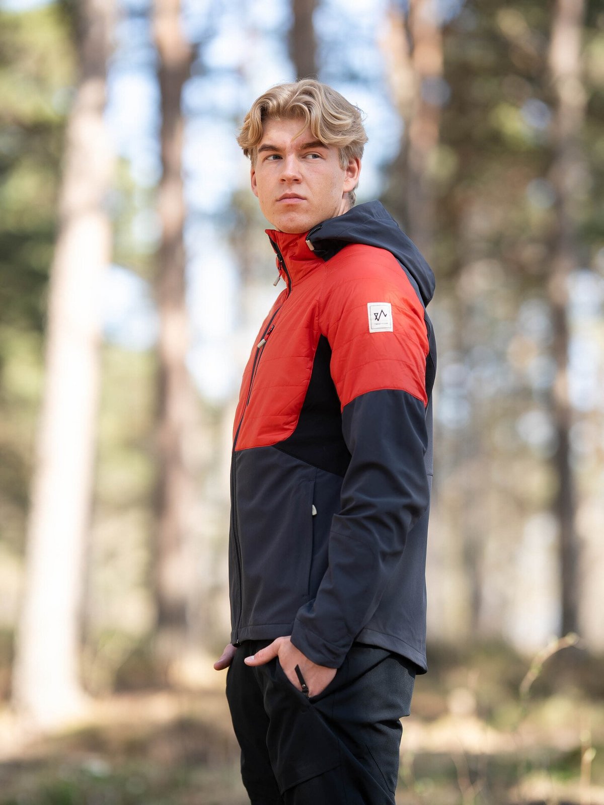 Twentyfour Finse Hybrid Jakke Rød