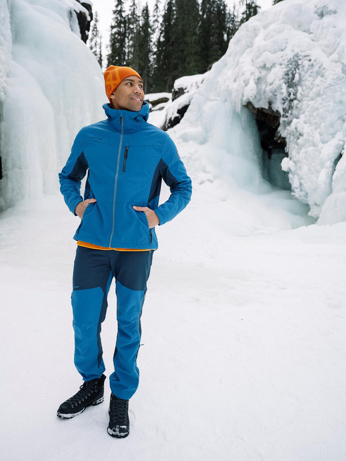 Twentyfour Isbre 2.0 Softshellbukse Blå