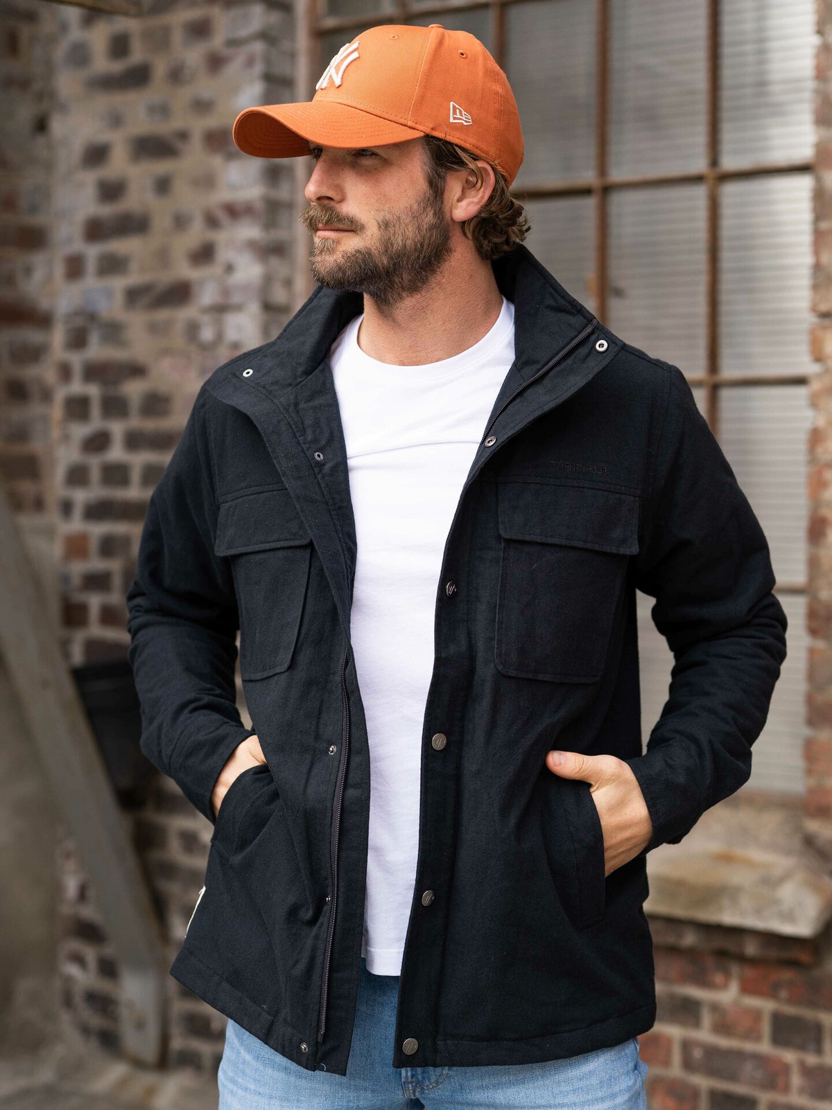 Twentyfour Finse Flannel Jakke Skyggesort