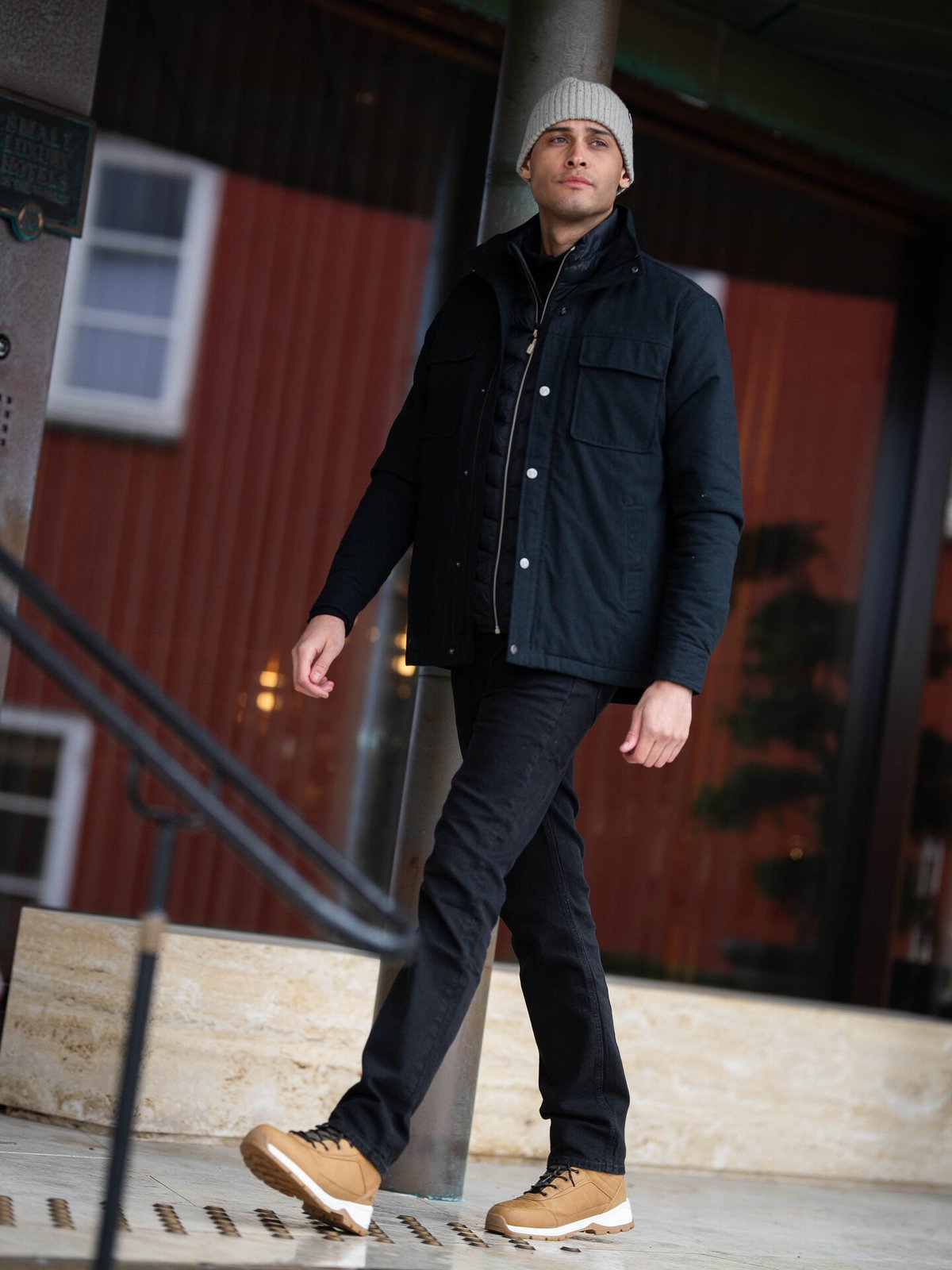 Twentyfour Finse Flannel Jakke Skyggesort