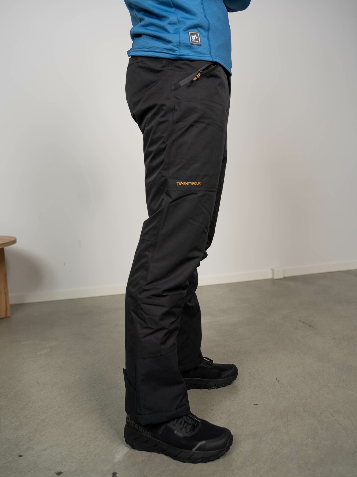 Twentyfour Loen Vattert Bukse Black