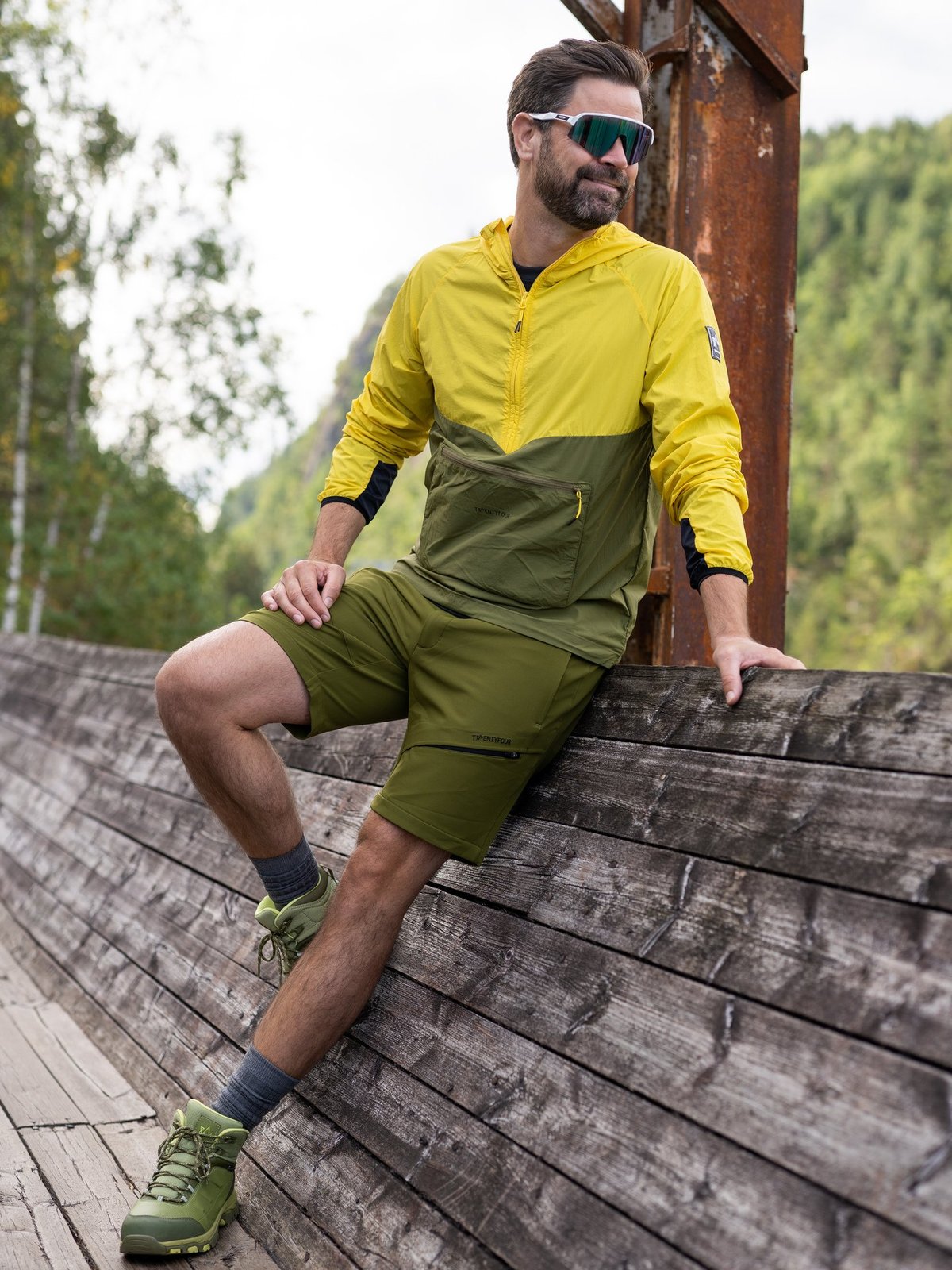 Twentyfour Flåm 2.0 Light Softshell Shorts Oliven