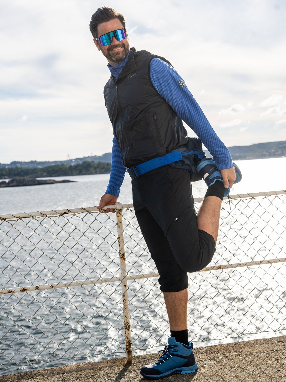 Twentyfour Flåm 2.0 Light Softshell 3/4 Bukse Sort