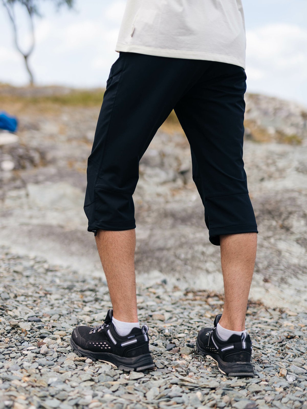 Twentyfour Flåm 2.0 Light Softshell 3/4 Bukse Sort