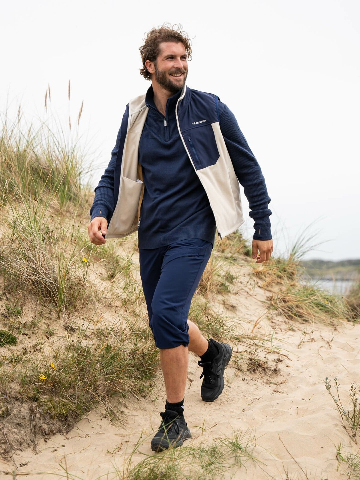 Twentyfour Flåm 2.0 Half Zip Genser Marineblå