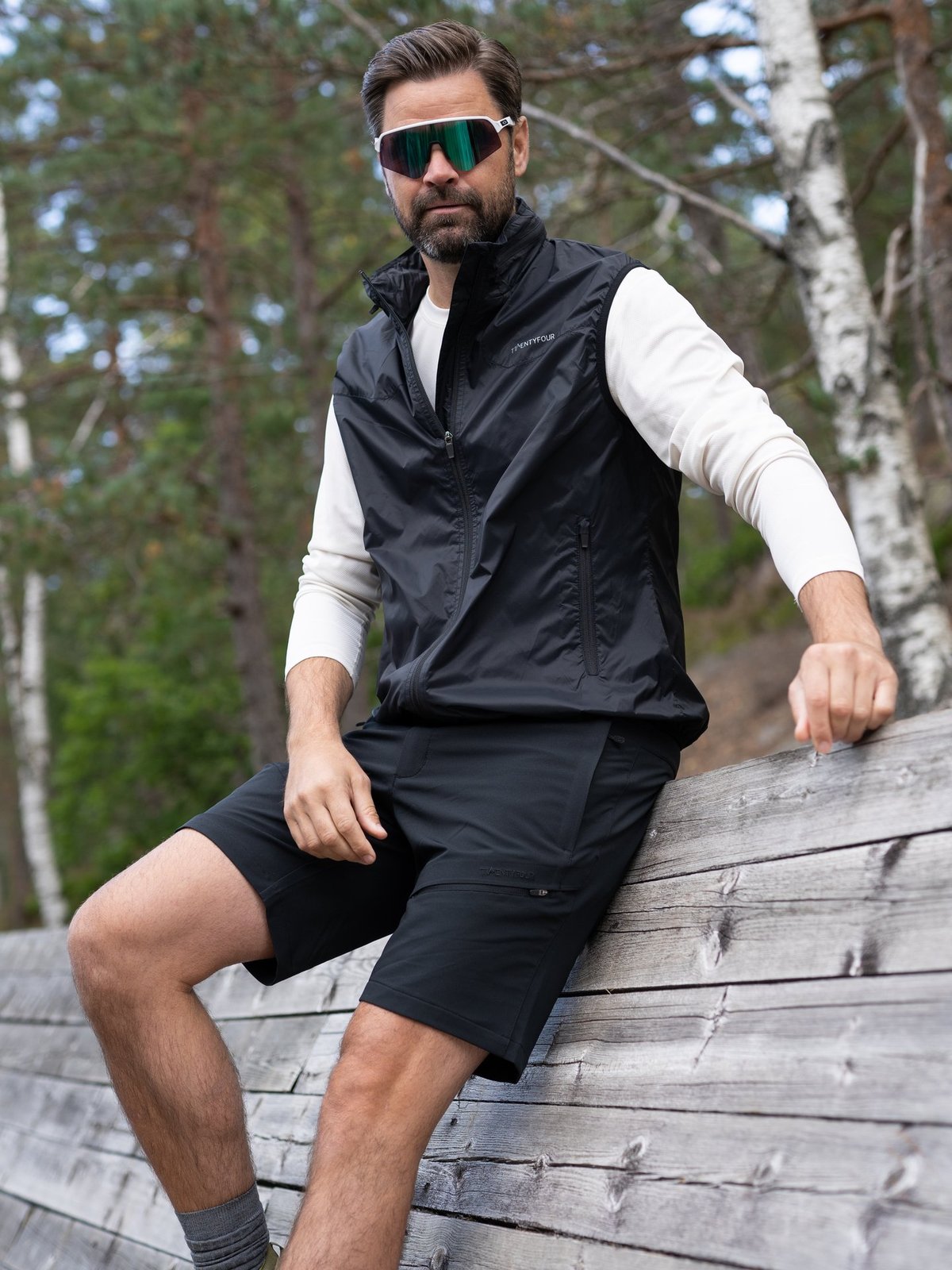 Twentyfour Flåm Hiking Vest Sort