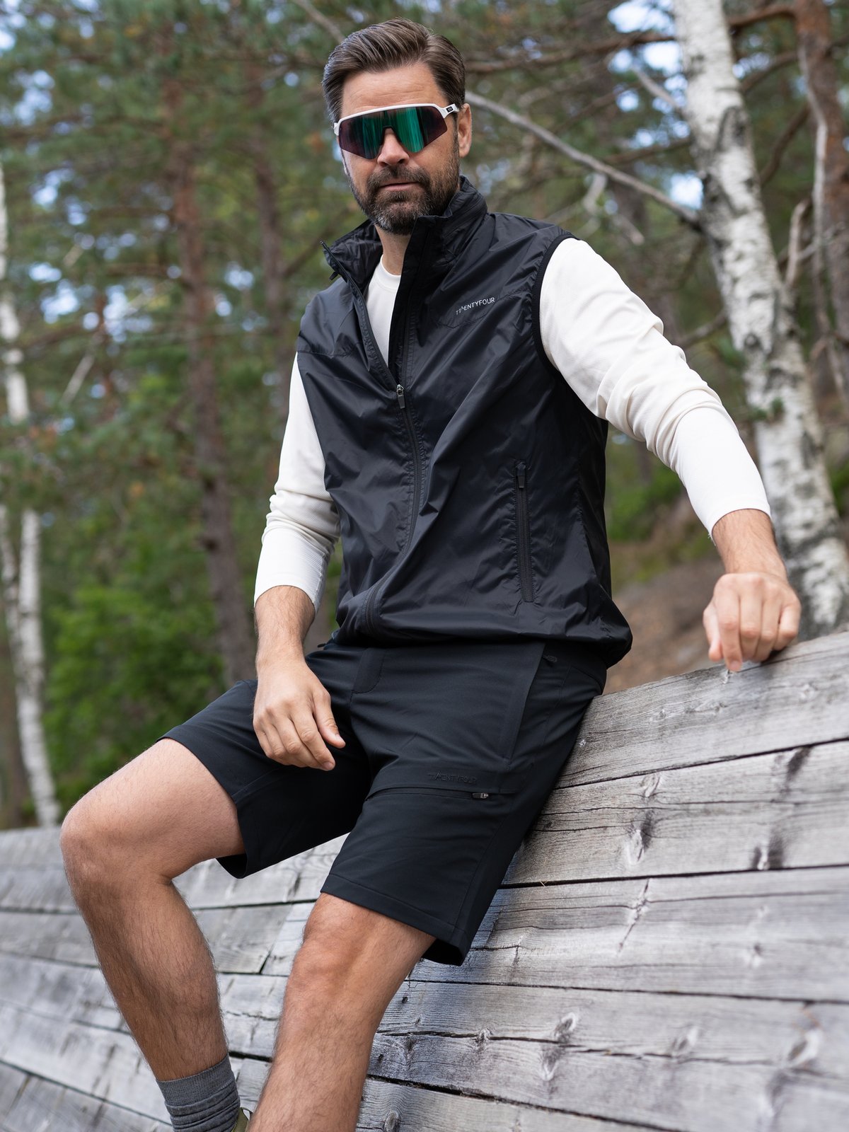 Twentyfour Flåm Hiking Vest Sort