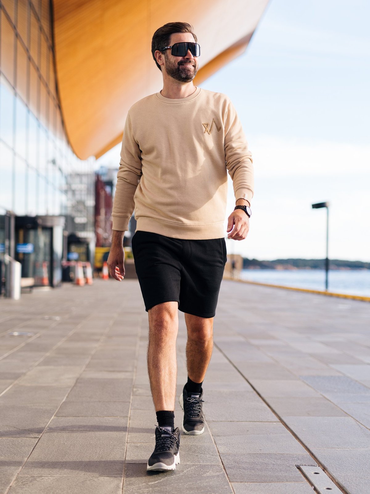 Twentyfour Logo Genser Sand