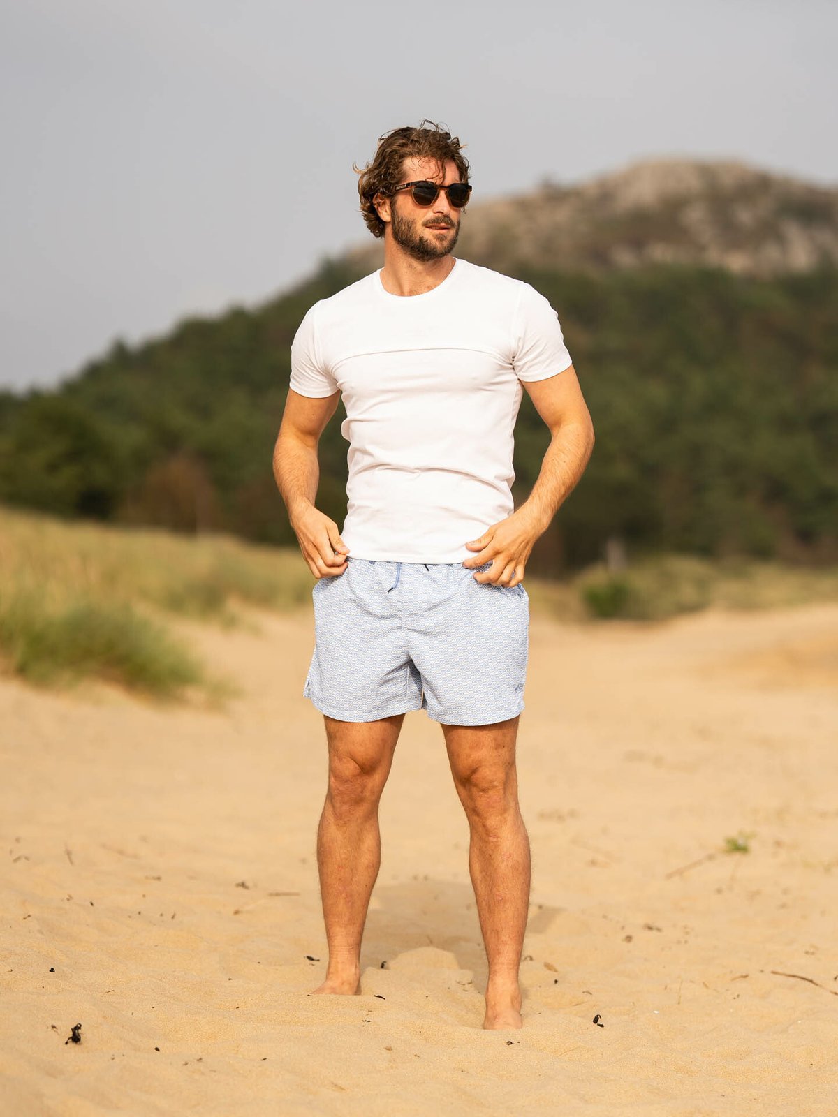 Twentyfour Mode Badeshorts Pastellblå