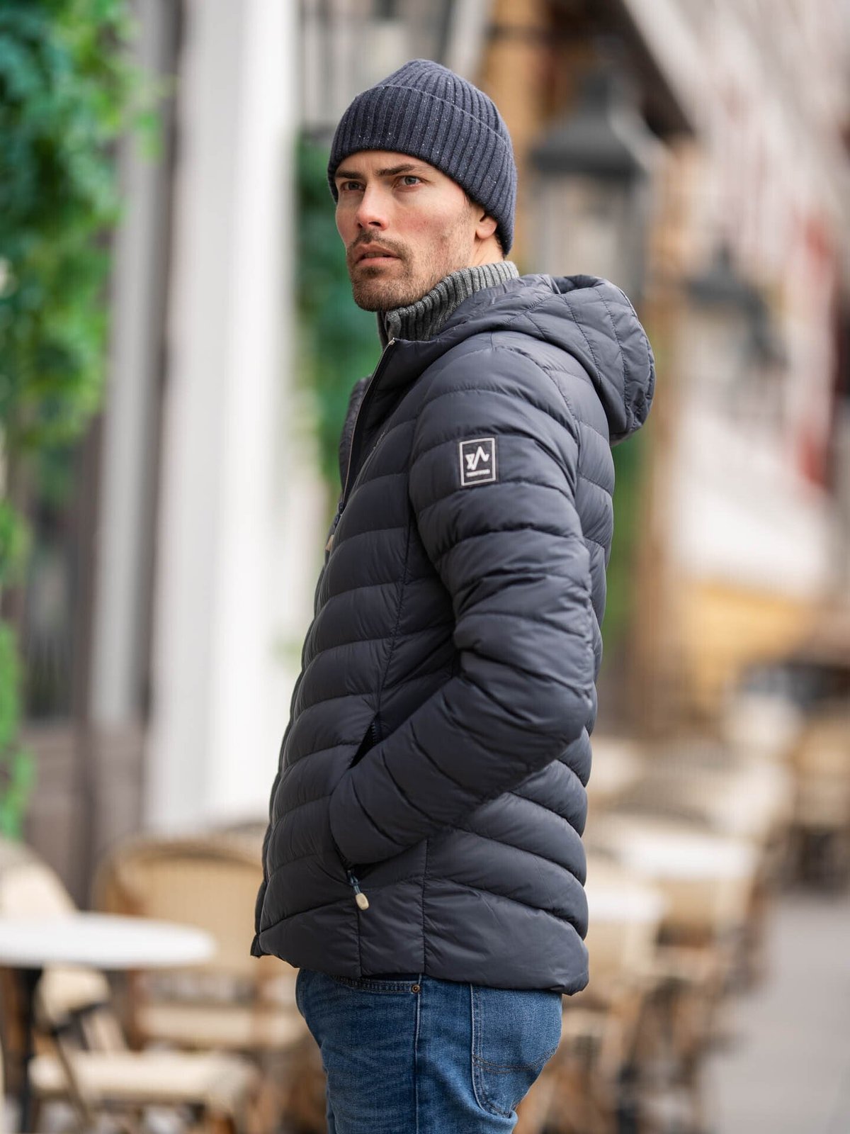 Twentyfour Finse Super Light Dunjakke Blekkblå