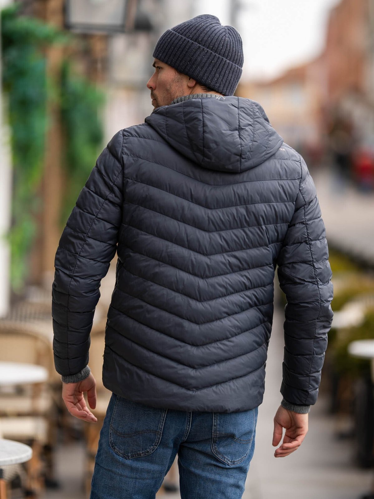 Twentyfour Finse Super Light Dunjakke Blekkblå