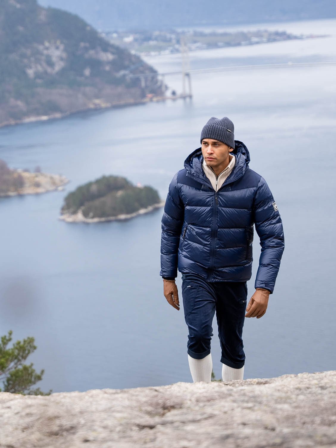 Twentyfour Finse Super Light Dunjakke Blekkblå