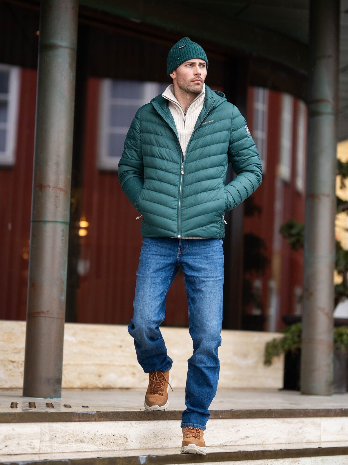 Twentyfour Finse Super Light Dunjakke Mørk Grønn